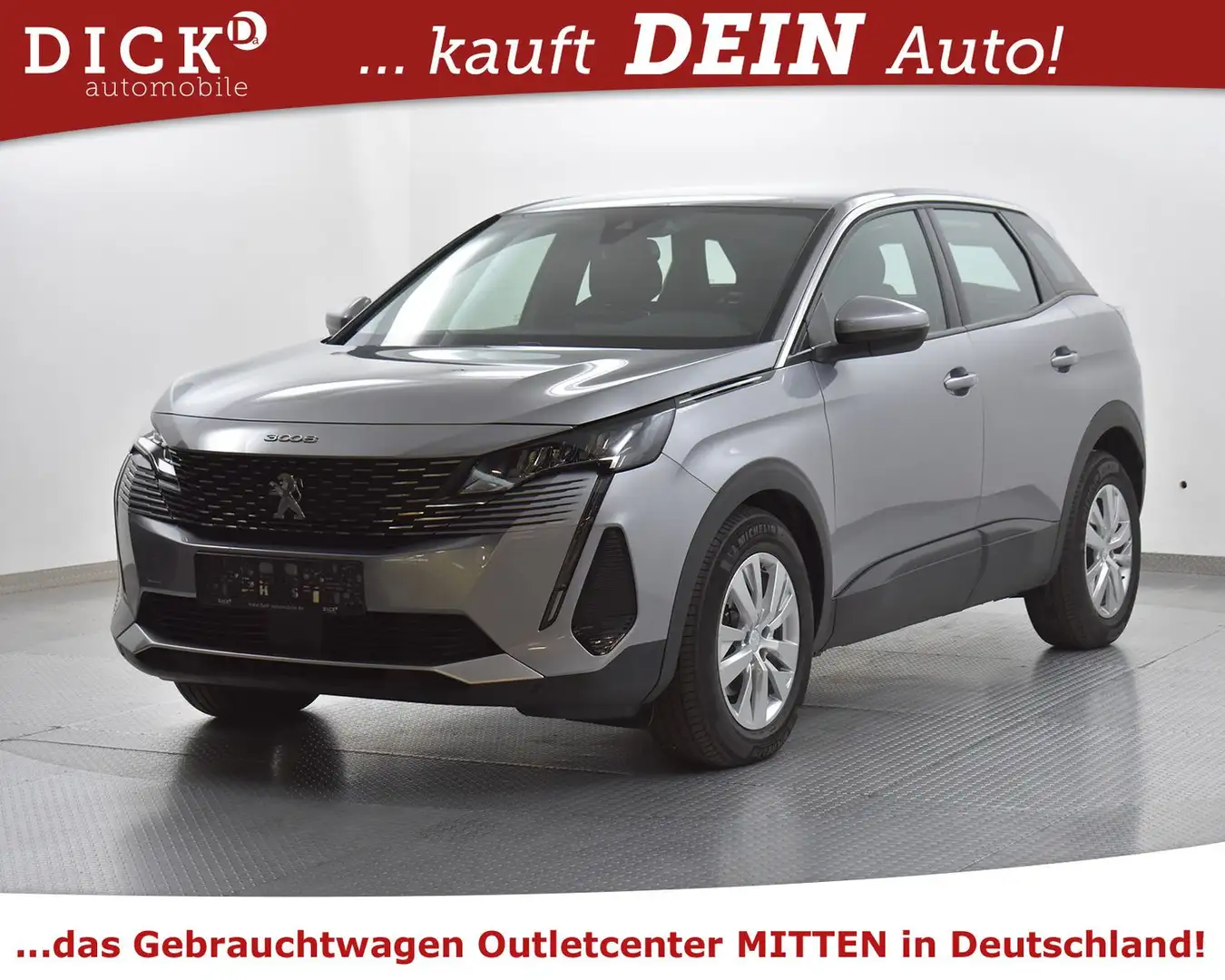 Peugeot 3008 1.2 Aut. Active Pack NAVI+KAM+LED+TEMP+MFL Grau - 2