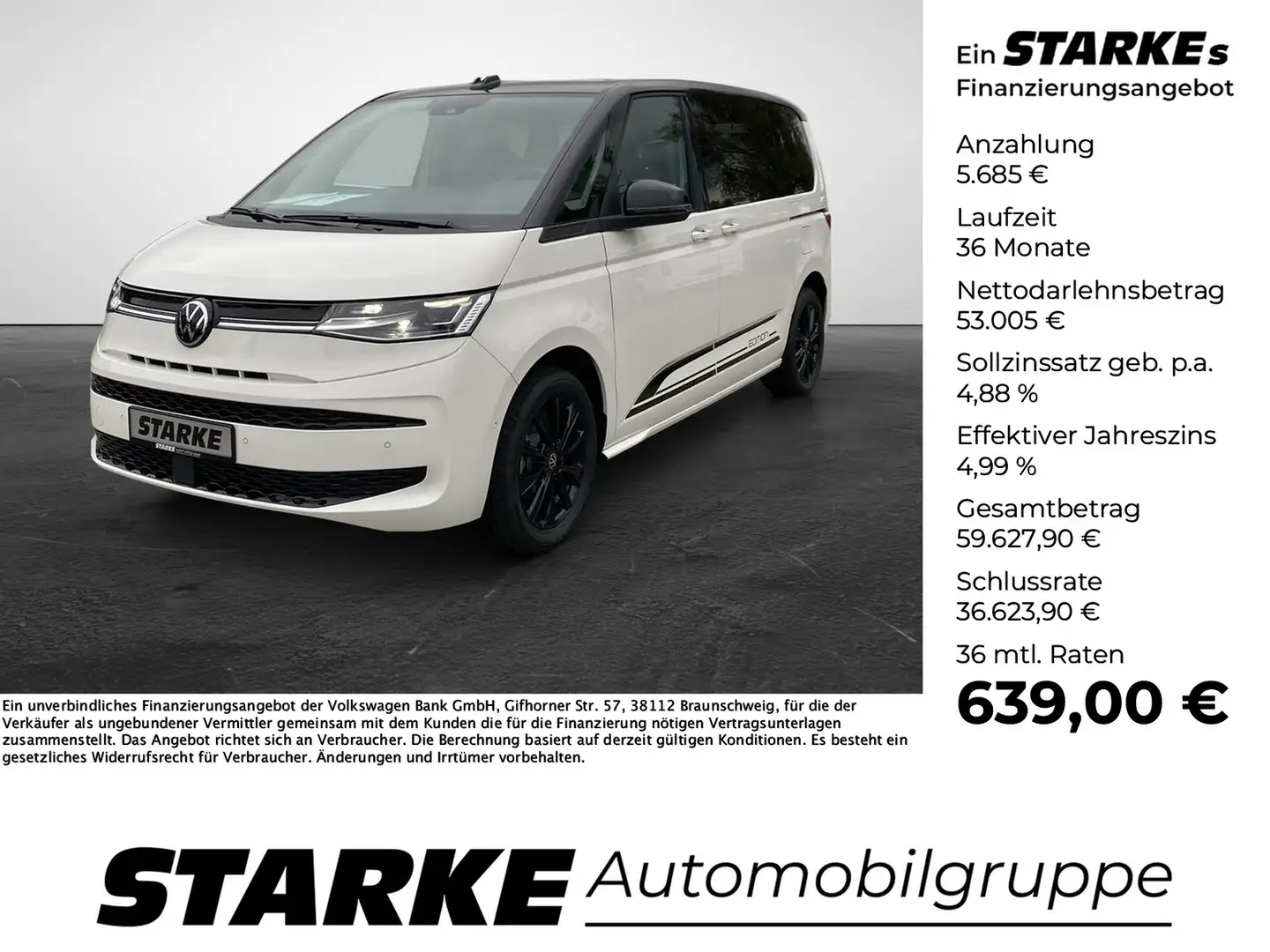 Volkswagen T7 Multivan 2.0 TDI DSG Edition Wit - 1