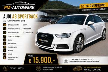 A3 SB 2,0 TDI quattro S-Line *Erstbesitz*Leder*