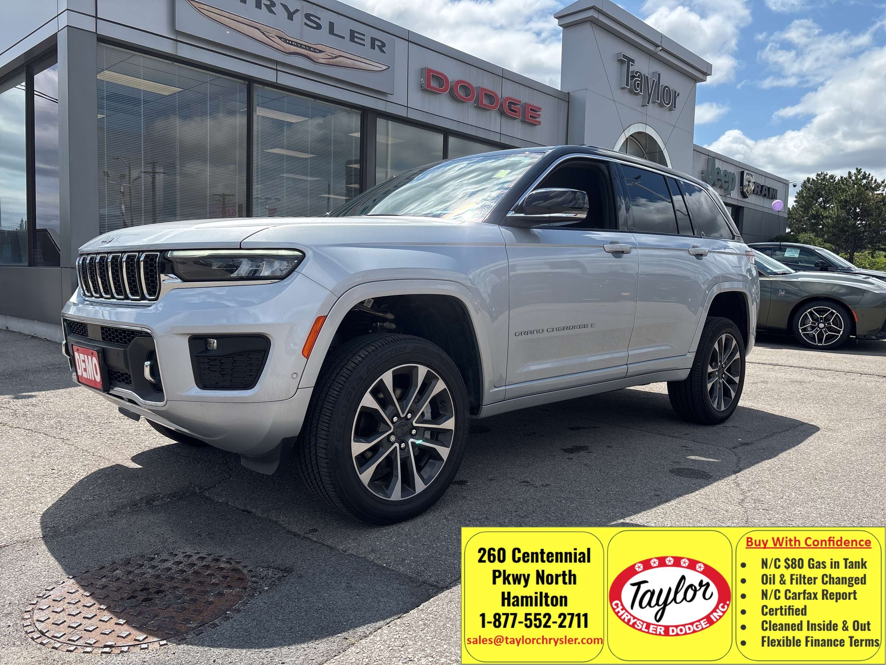 Silver 2025 Jeep Grand Cherokee SUV / Crossover Four-Wheel Drive 8-Speed Automatic