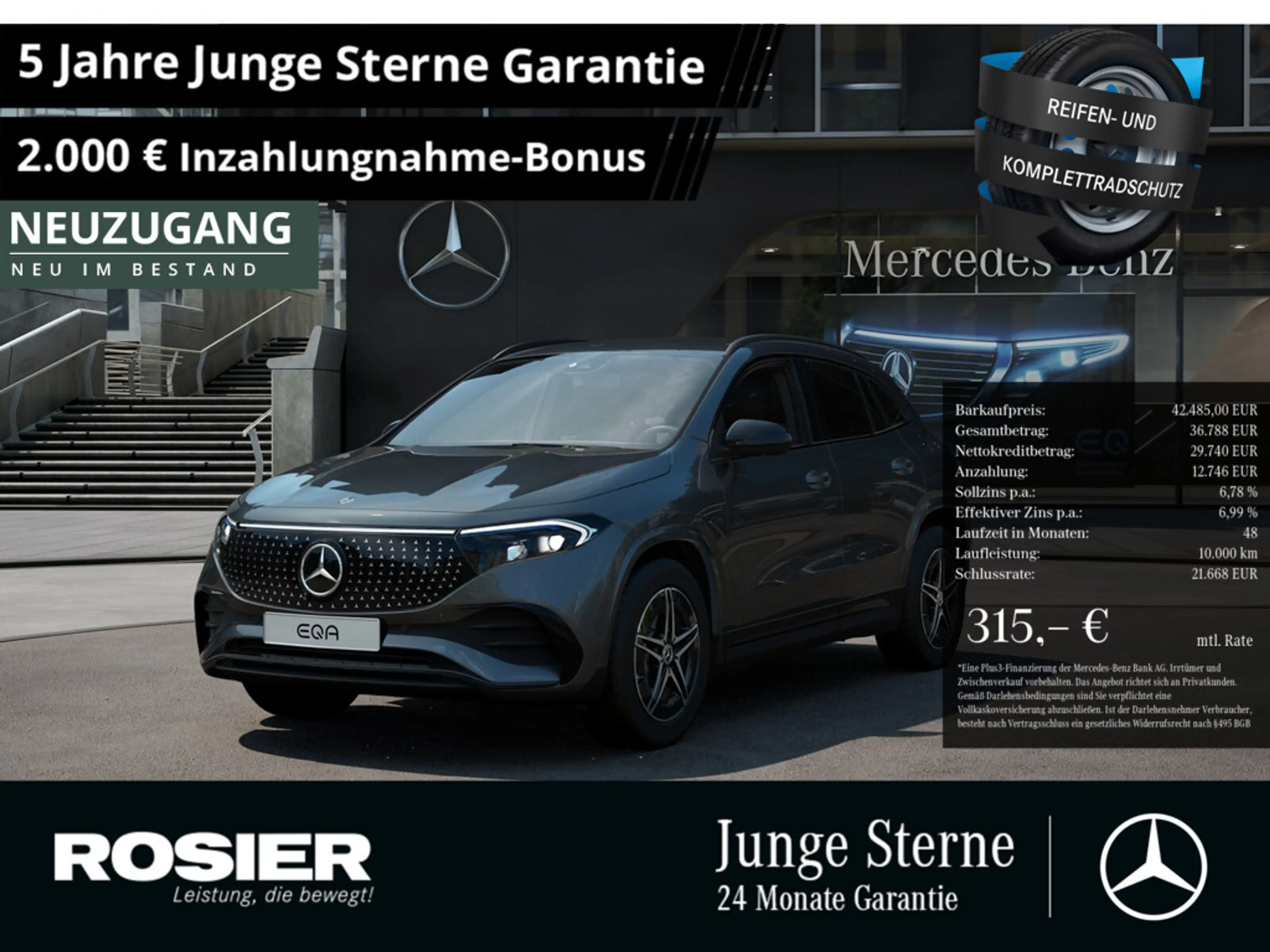 Mercedes-Benz EQA 250 + AMG Sport Advanced NIGHT AHK ACC LED
