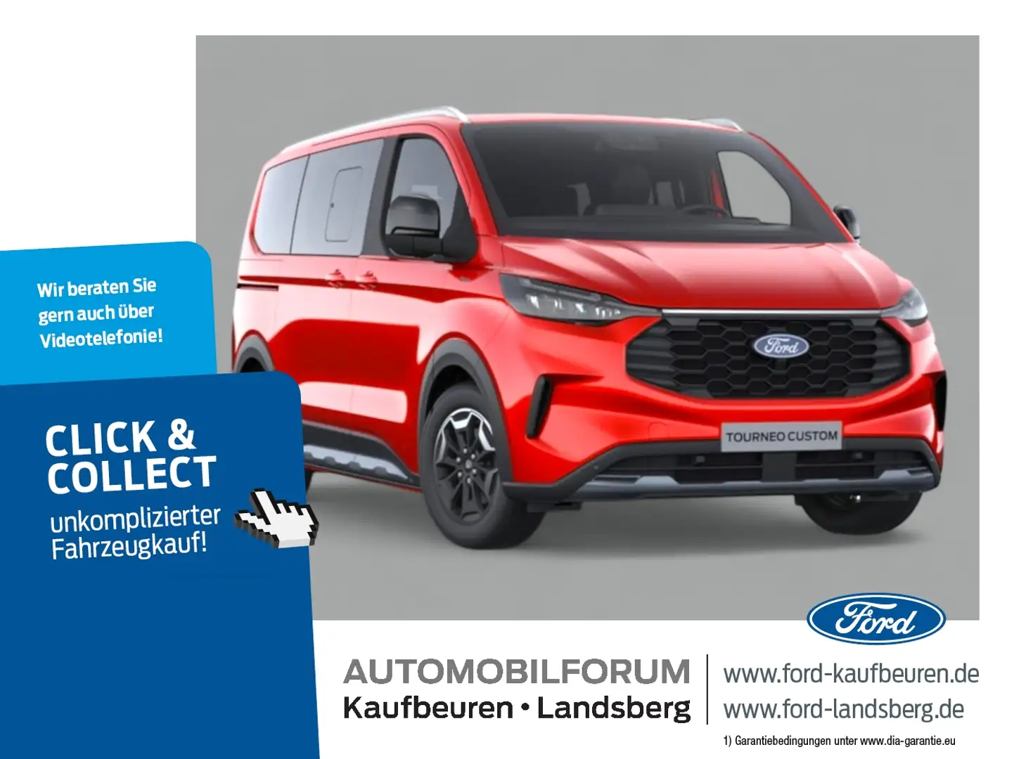 Ford Transit Custom NUGGET ACTIVE | ALLRAD | AUFSTELLDACH Rojo - 1