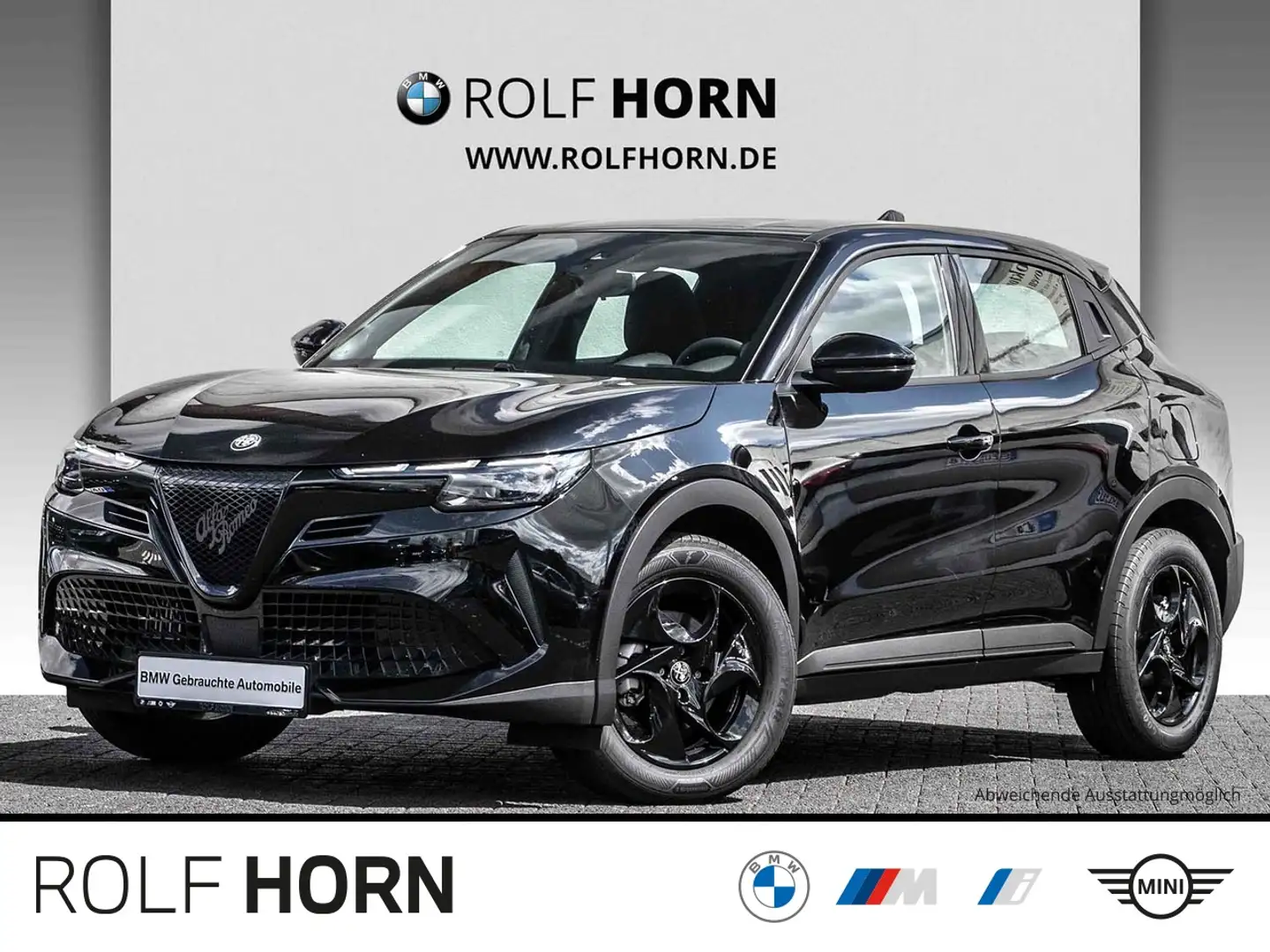 Alfa Romeo Junior Ibrida Aut.1.2 VGT PDC LED Klima Tempomat Schwarz - 1