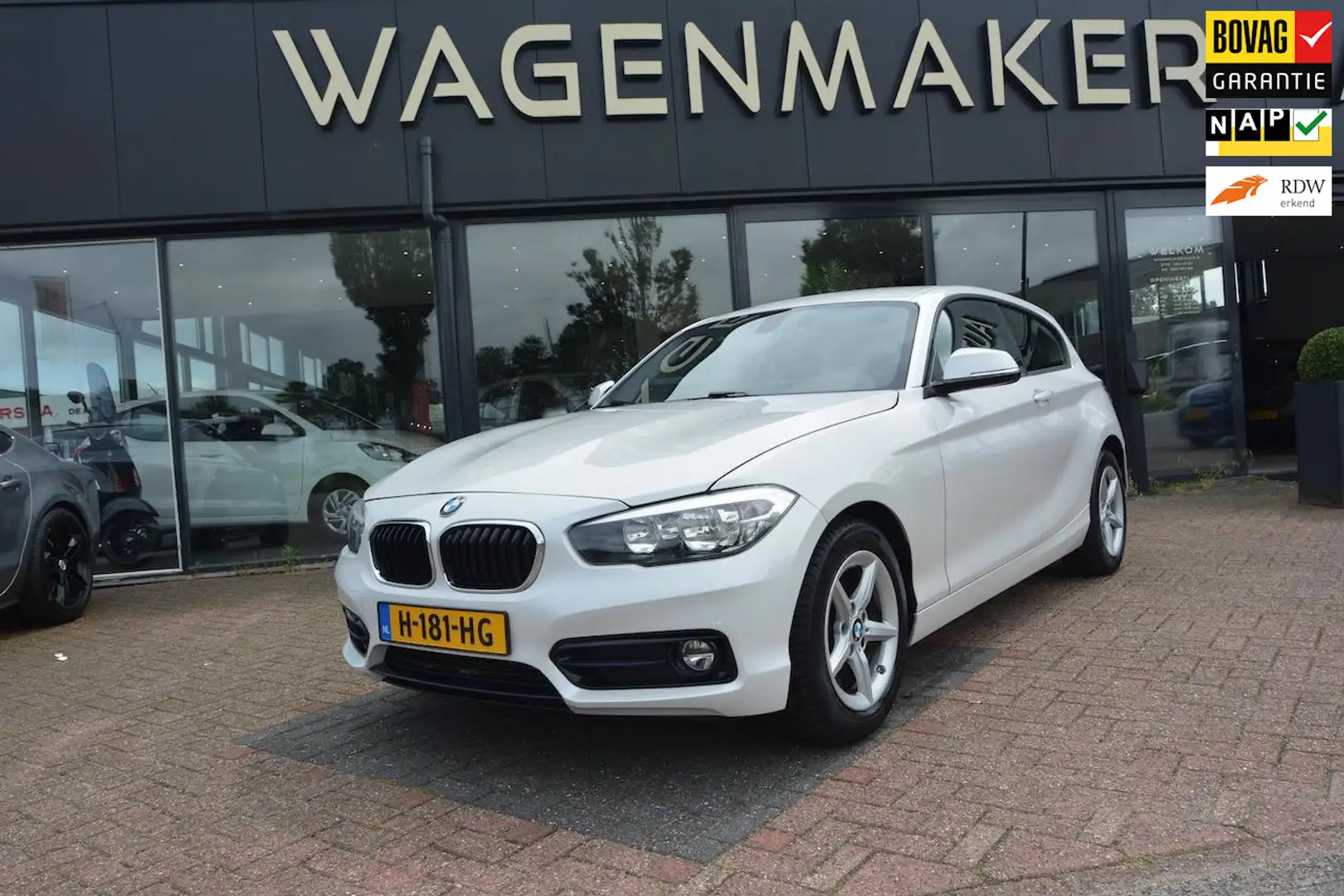 BMW 118 1-serie 118i AUT|Clima|Cruise|NAVI|DealerOnderhoud Bianco - 1