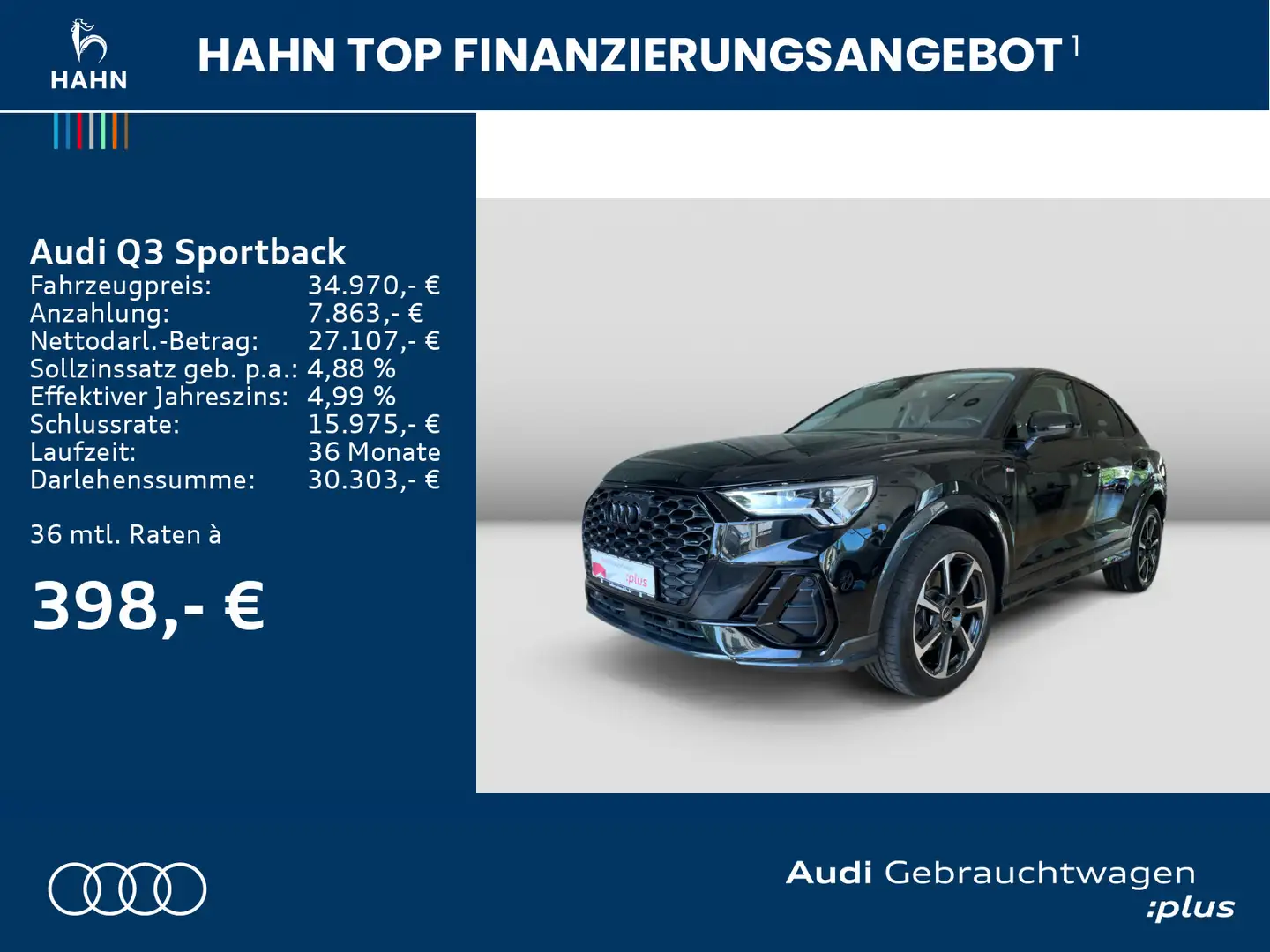Audi Q3 45TFSIe S-Trc S line LED Optikpaket Noir - 2