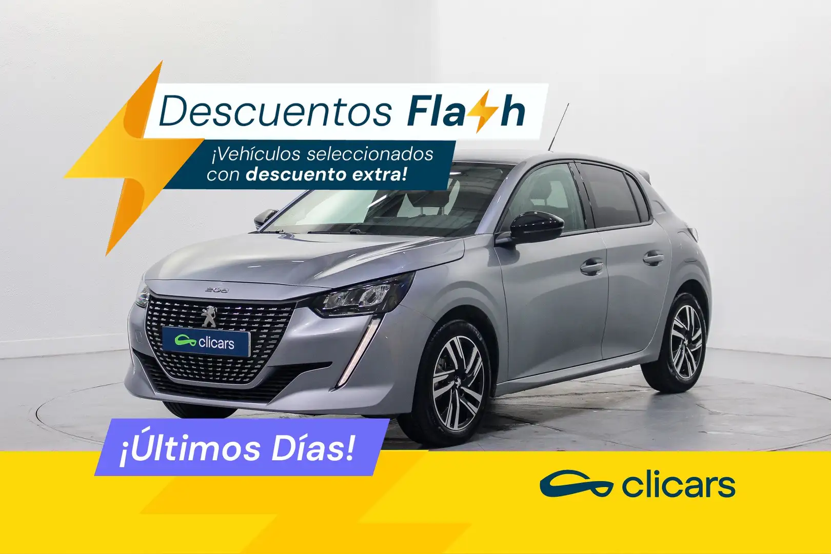 Peugeot 208 1.2 Puretech S&S Allure Pack EAT8 100 Silber - 1