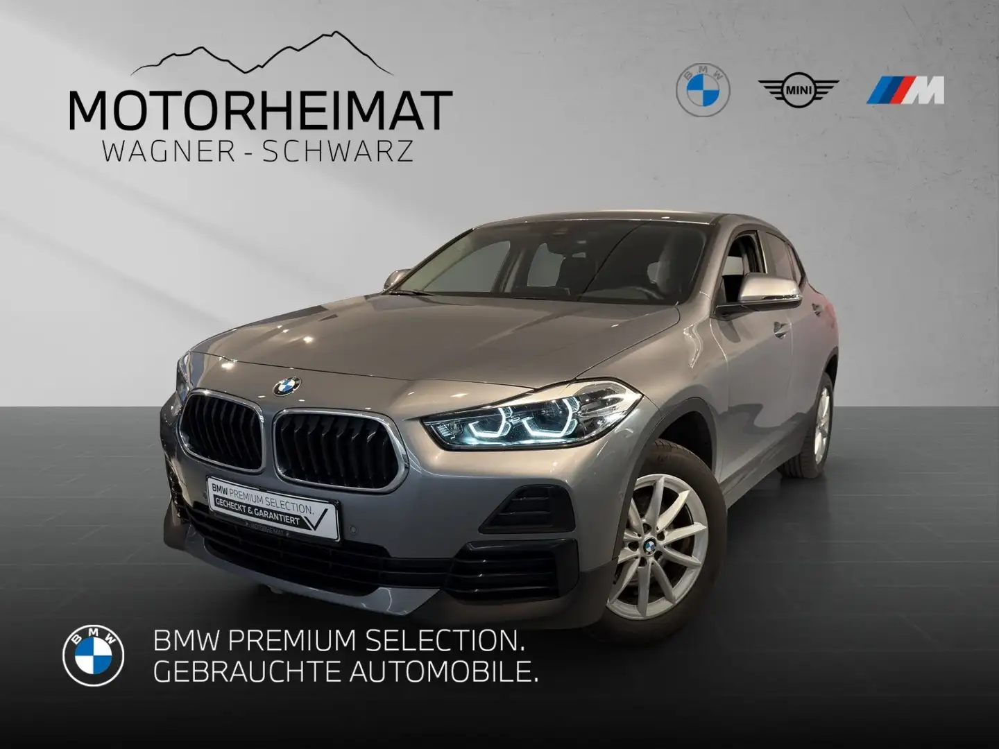 BMW X2 sDrive18d LED HUD HiFi RFK Sportsitze Gris - 1