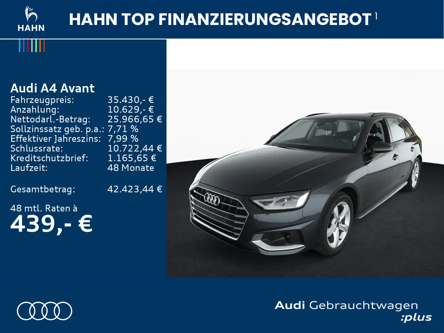 Audi A4 35TFSI S-tronic advanced LED Navi PDC Grau - 2
