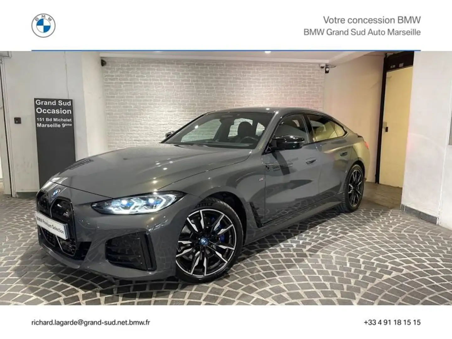 BMW i4 M50 544ch Gris - 1