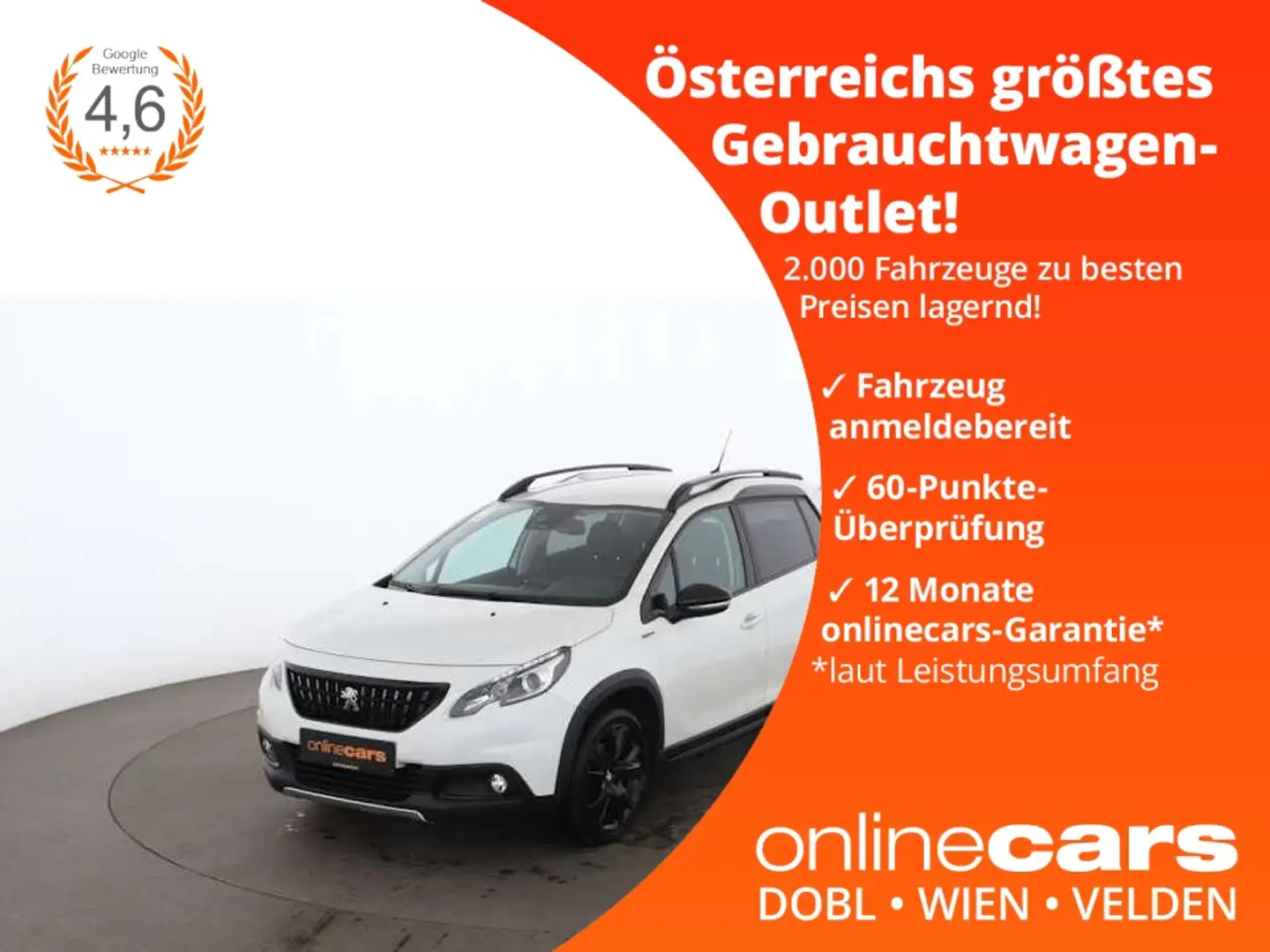 Peugeot 2008 1.5 BlueHDi 120 Allure Aut NAVI LEDER R-CAM Weiß - 1