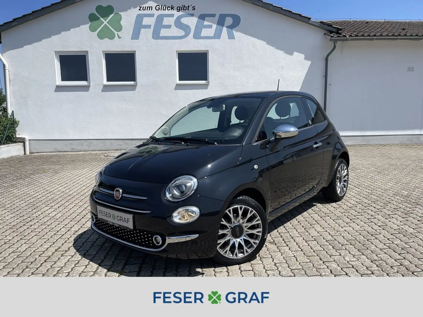 Fiat 500 1.2 8V Mirror PANO CarPlay 16 KLIMA 2.Hd. Noir - 1