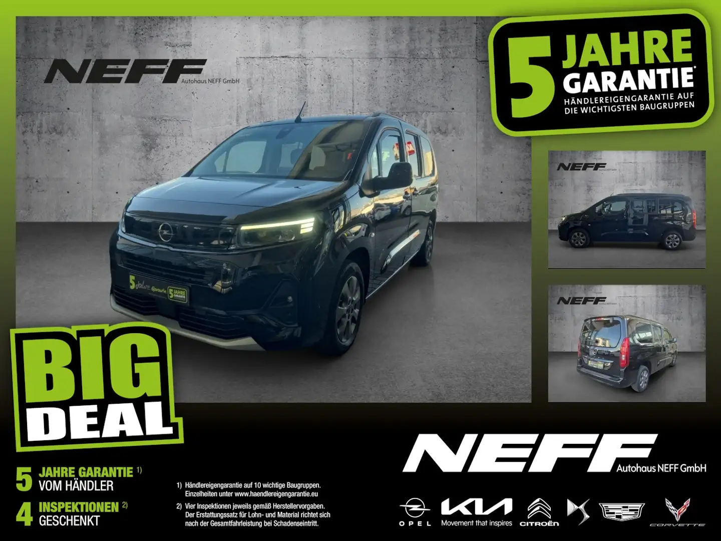Opel Combo Life E 1.5 D  GS XL +7-Sitze Чёрный - 1