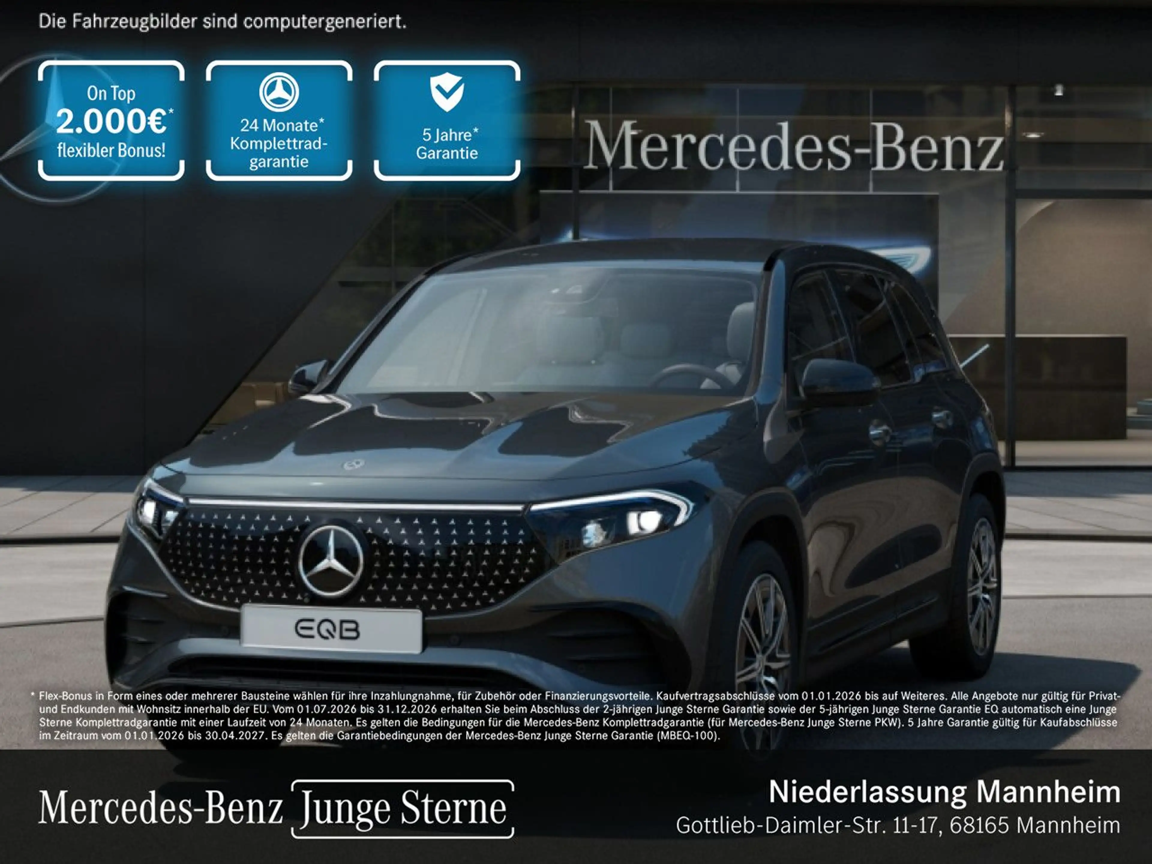 Mercedes-Benz EQB 250 AMG+NIGHT+PLUS-PAKET+AHK+360+MEMORY+SPUR