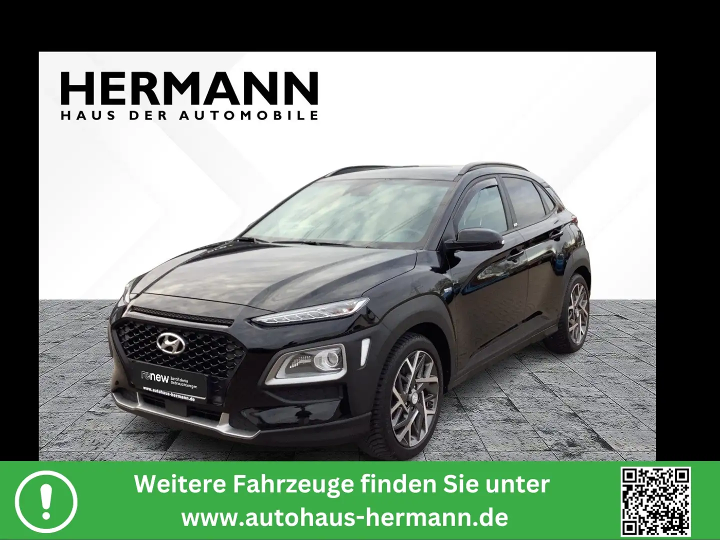 Hyundai KONA 1.6 GDI Advantage + CAM*LED*NAVI*SHZ*PDC*LM Zwart - 1