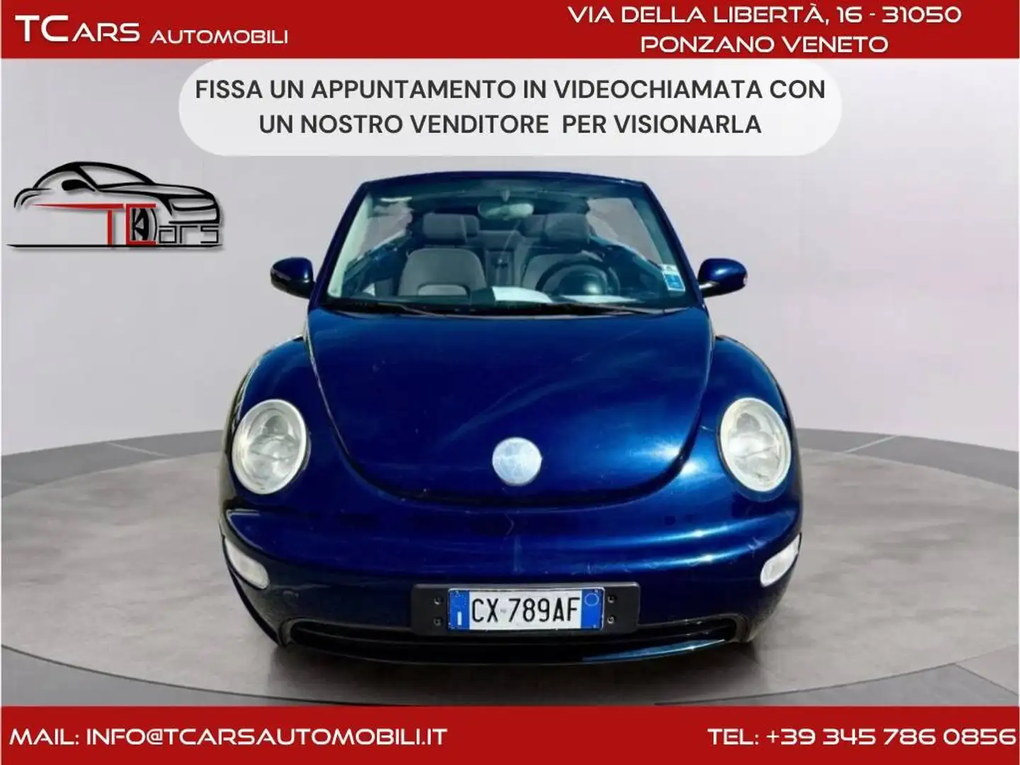 Volkswagen New Beetle VOLKSWAGEN NEW BEETLE CABRIO 1.9 TDI Bleu - 1
