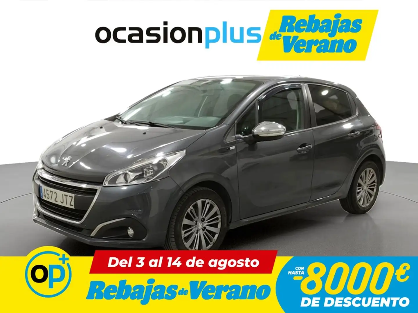 Peugeot 208 1.6BlueHDi Style 100 Gris - 1
