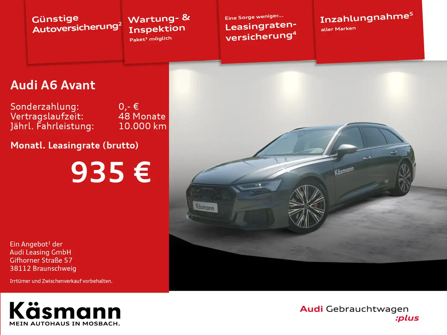Audi A6 S line 55 TFSIe quattro B&O PANO 360 AH Grau - 1