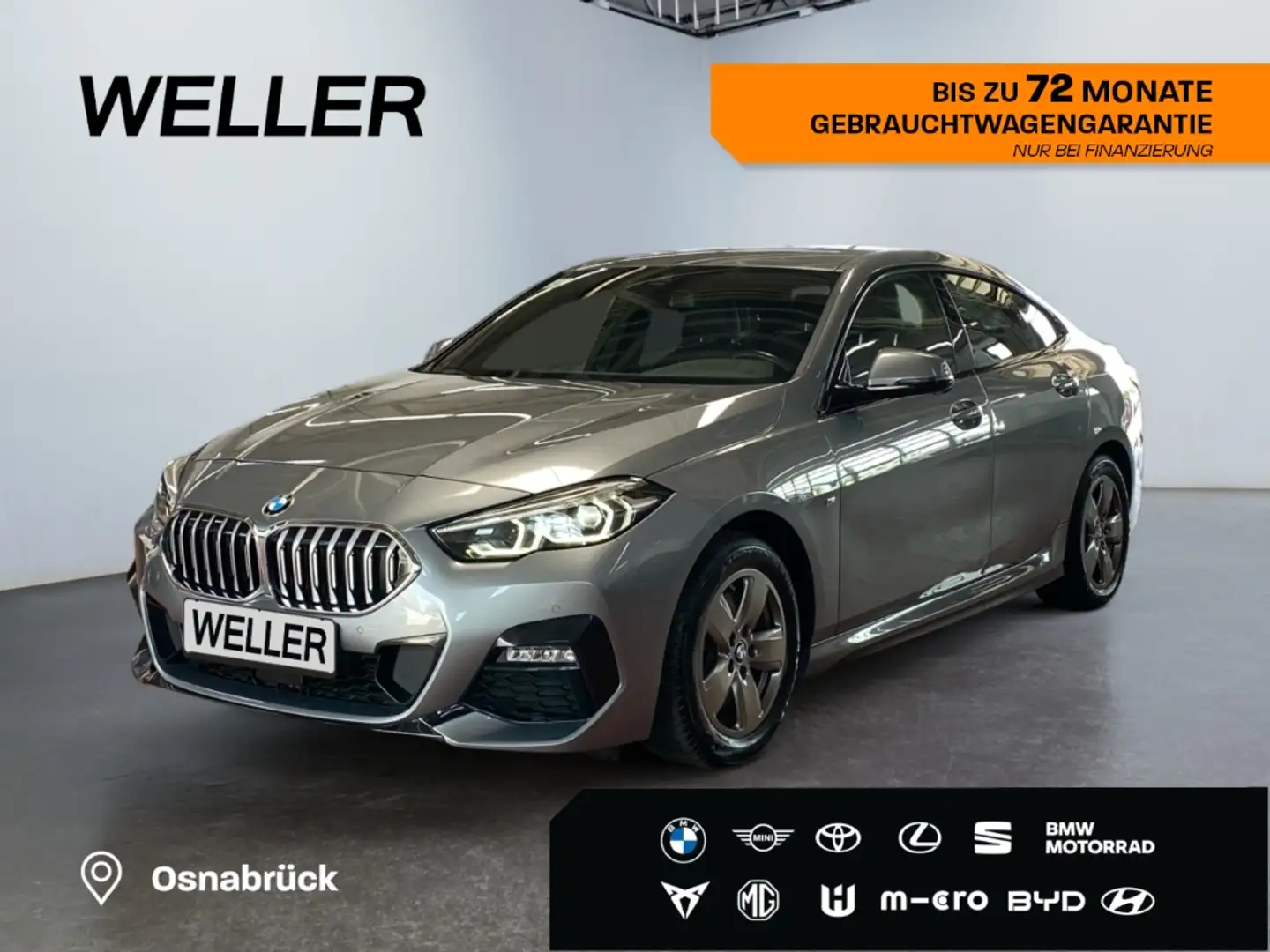 BMW 218 Gran Coupe d M Sport *AHK*CarPlay*PDC v+h*SHZ* Gris - 1