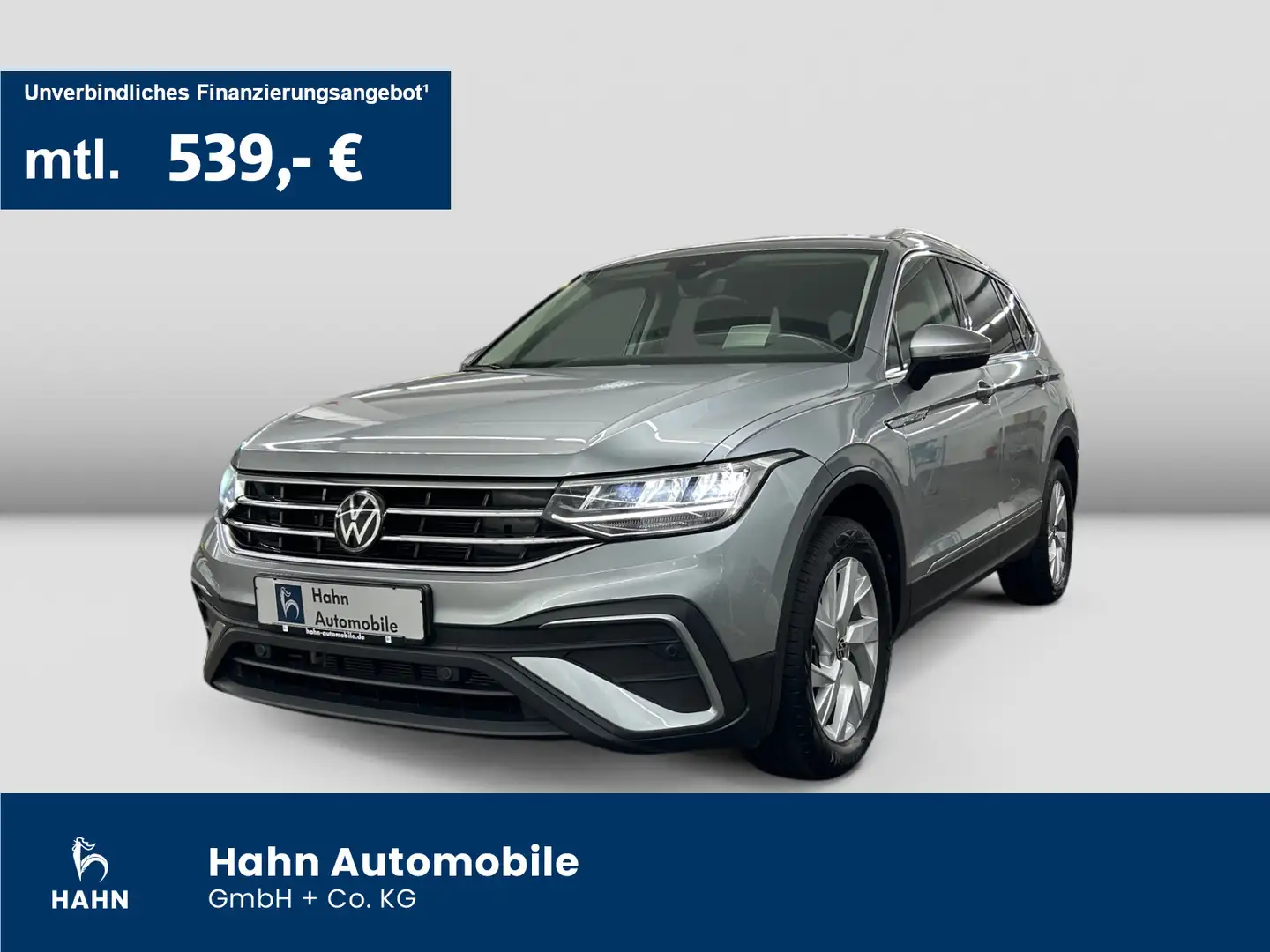 Volkswagen Tiguan Allspace 2.0TDI DSG 4Mo Life AHK HuD Navi Silber - 1