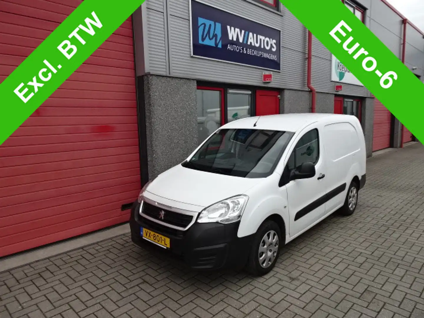 Peugeot Partner 120 1.6 BlueHDi 100 L1 Première S&S xxl airco Wit - 1