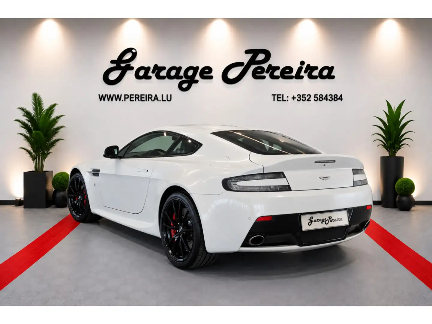 Aston Martin V8 Vantage EUROPA CARBON CUIR NAVI Weiß - 2