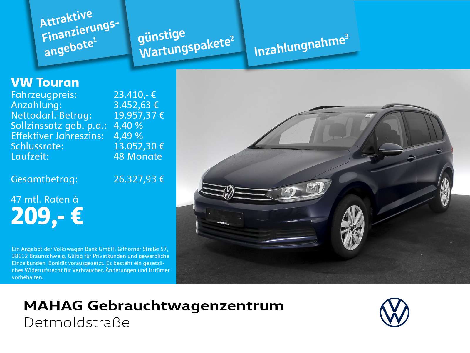 Second hand Volkswagen Touran 2.0