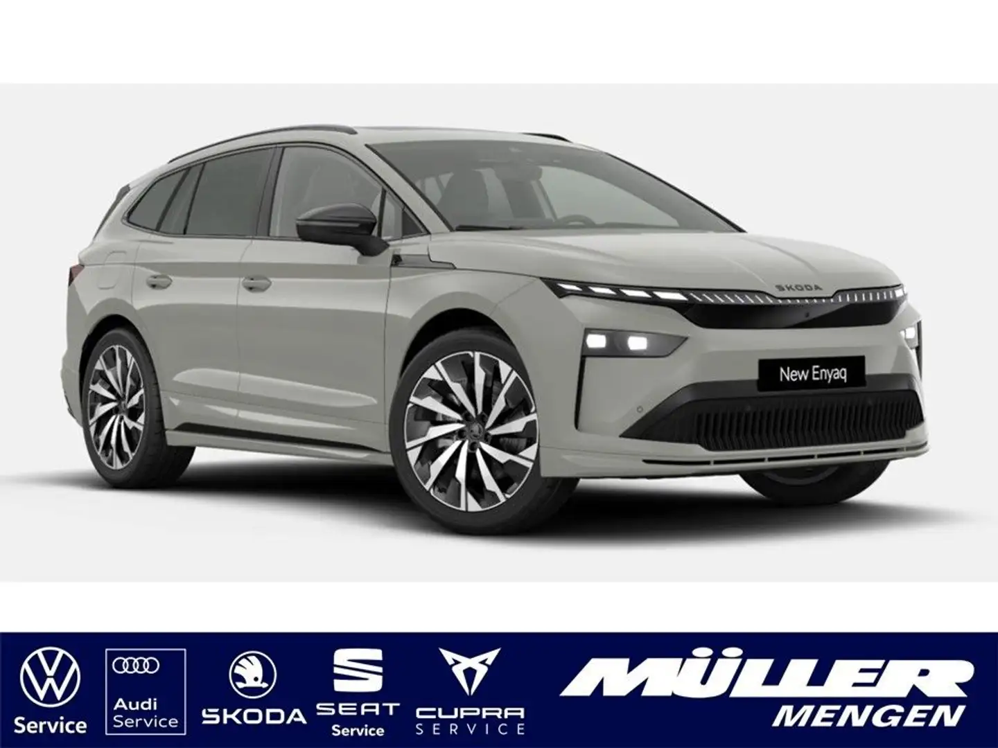 Skoda Enyaq 85x Sportline NEUES MODELL Maxx|Pano|AHK Grau - 1
