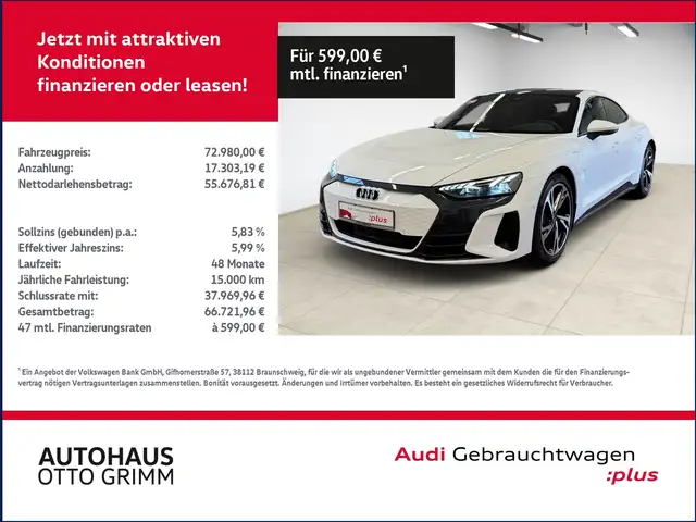 Audi e-tron GT quattro KLIMA NAVI LEDER ALU