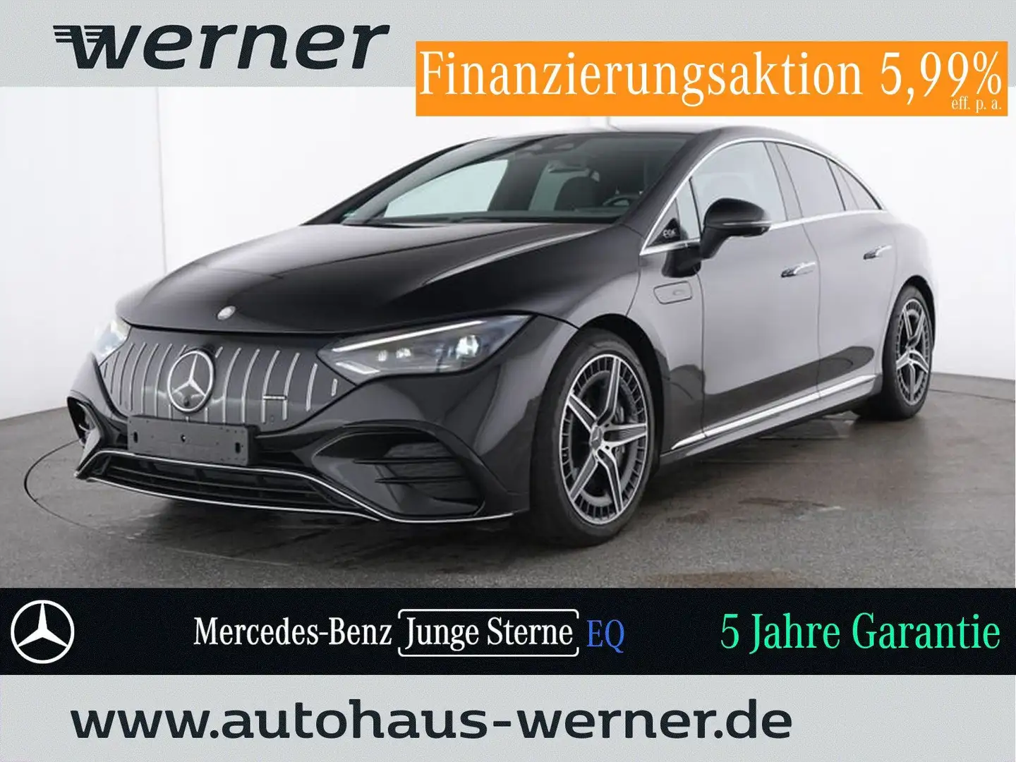 Mercedes-Benz EQE 43 4M AMG-PREMIUM AHK 3,6°HAL FLEX-LADEN-PRO Schwarz - 1