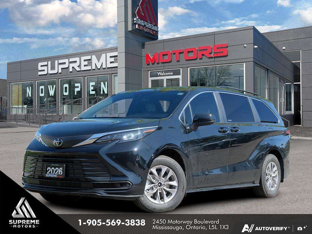 2026 Toyota Sienna LE CLEAN CARFAX / ALLOYS / CARPLAY / BSM / FM