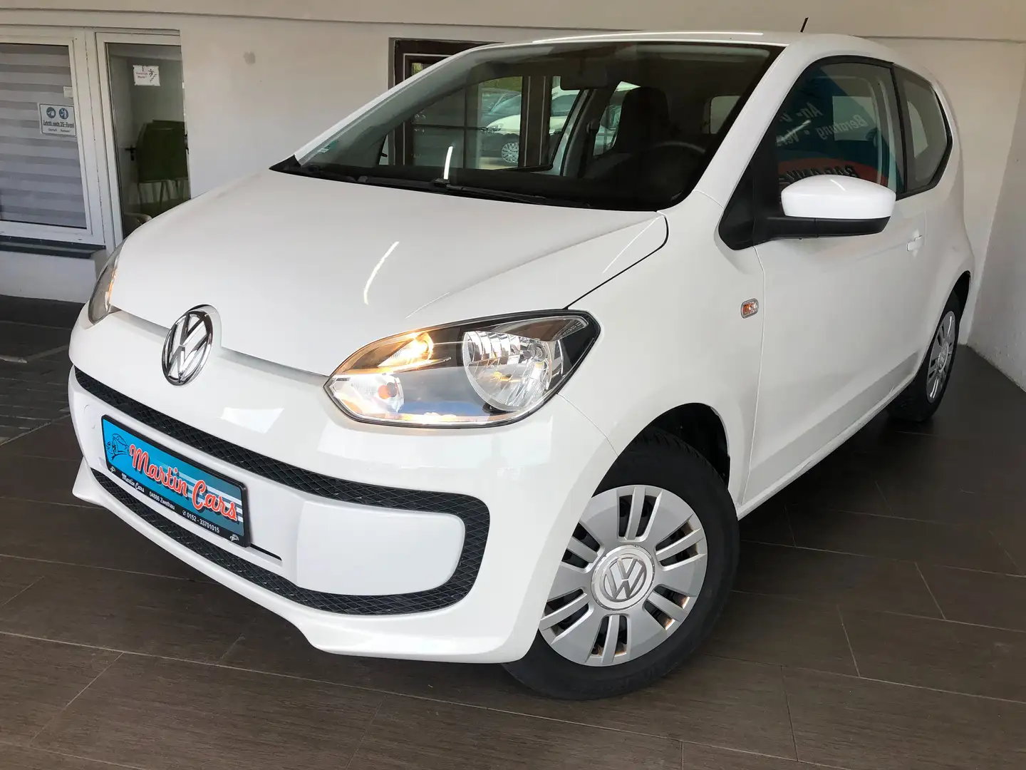 Volkswagen up! 1.Hand TUEV 04/27 elek Fensterheber sparsam sauber Weiß - 1