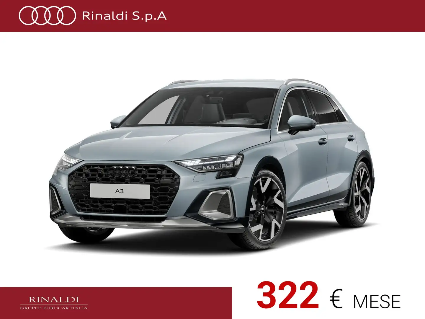 Audi A3 allstreet 35 1.5 tfsi mhev identity contrast s-tro Grigio - 1