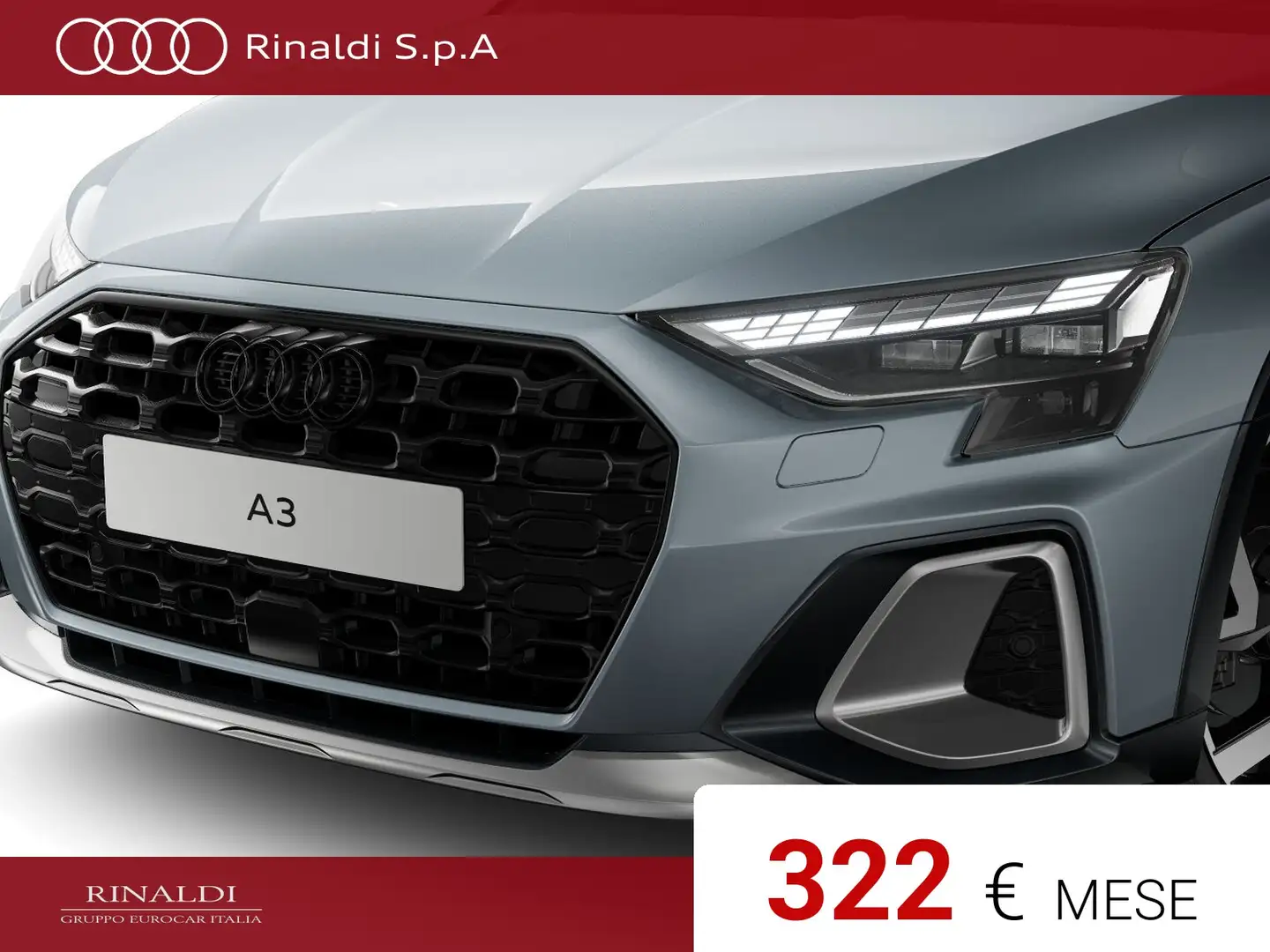 Audi A3 allstreet 35 1.5 tfsi mhev identity contrast s-tro Grigio - 2