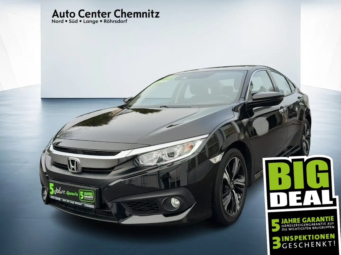 Honda Civic 1.6 i-DTEC Elegance Navi/SHZ/PDC/Kamera Noir - 1