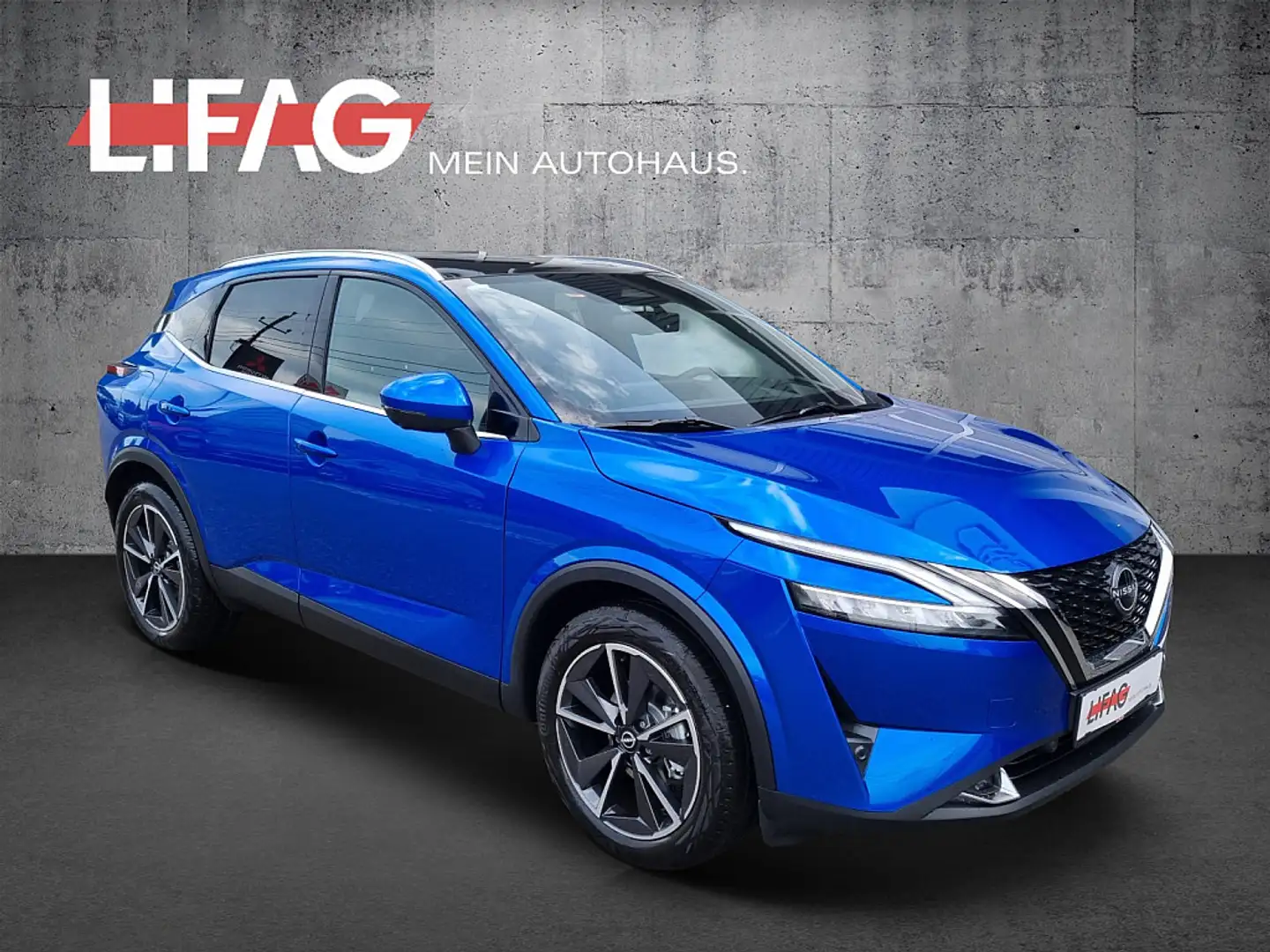 Nissan Qashqai 1,3 MHEV 4x4 Tekna Autom *ab € 32.990,-* Blau - 1