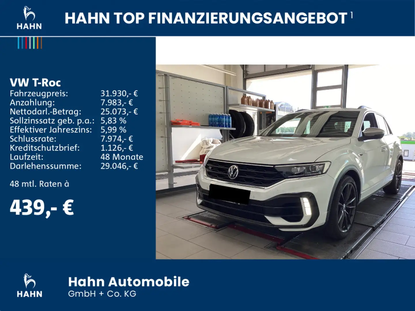 Volkswagen T-Roc R 2.0TSI DSG 4Motion Pano ACC Navi Cam bea Blanc - 2