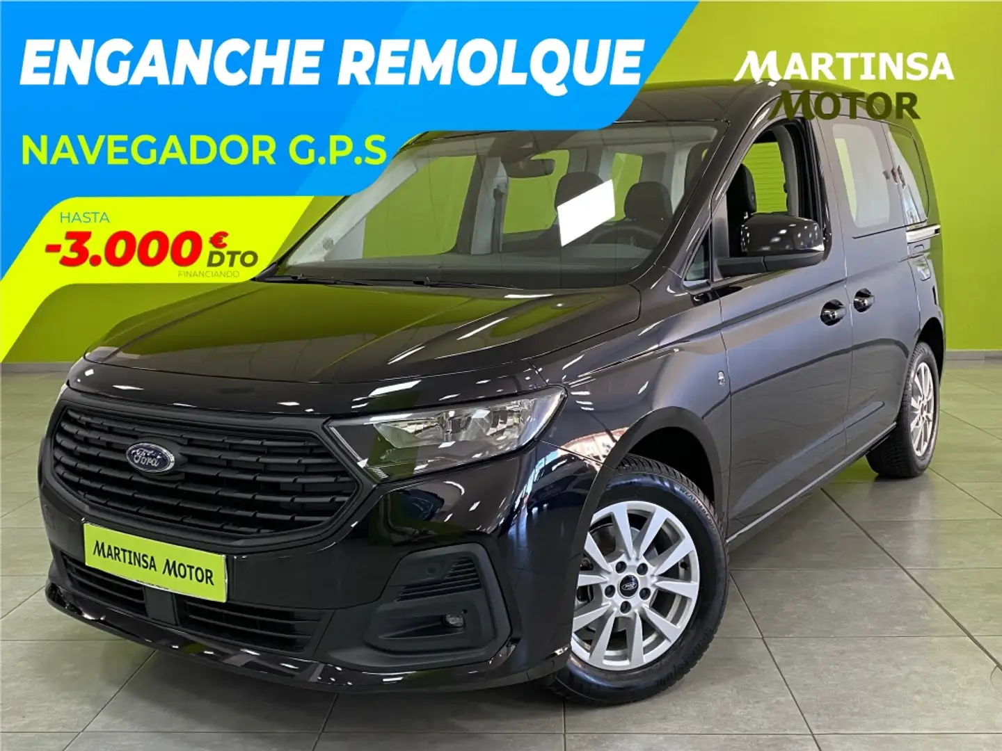 Ford Tourneo Connect 2.0 Ecoblue LWB L2 Trend 102 Negro - 1
