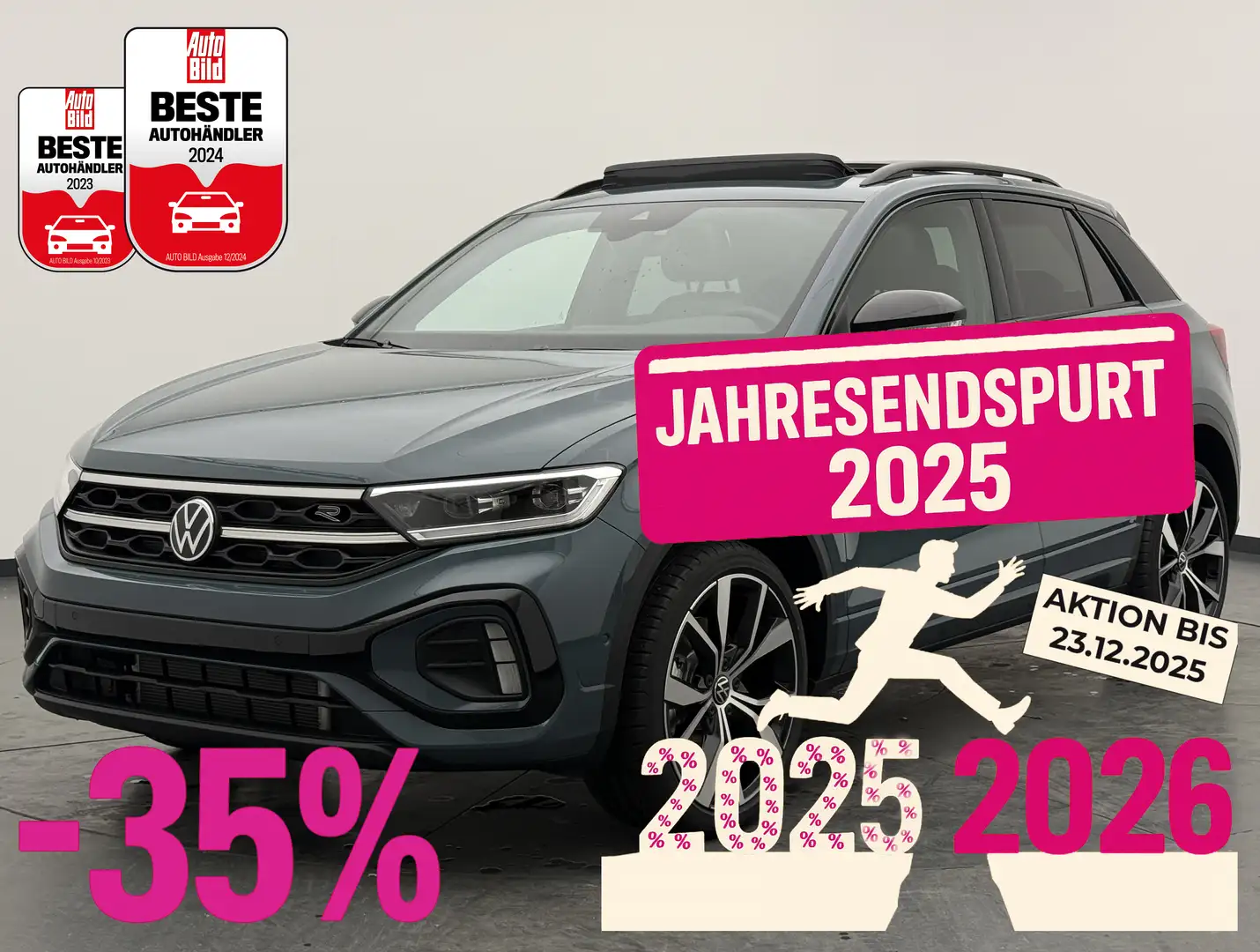 Volkswagen T-Roc T-Roc 1.5 TSI DSG R-Line Black Ed.+PANO+CAM+LED+ Bleu - 1