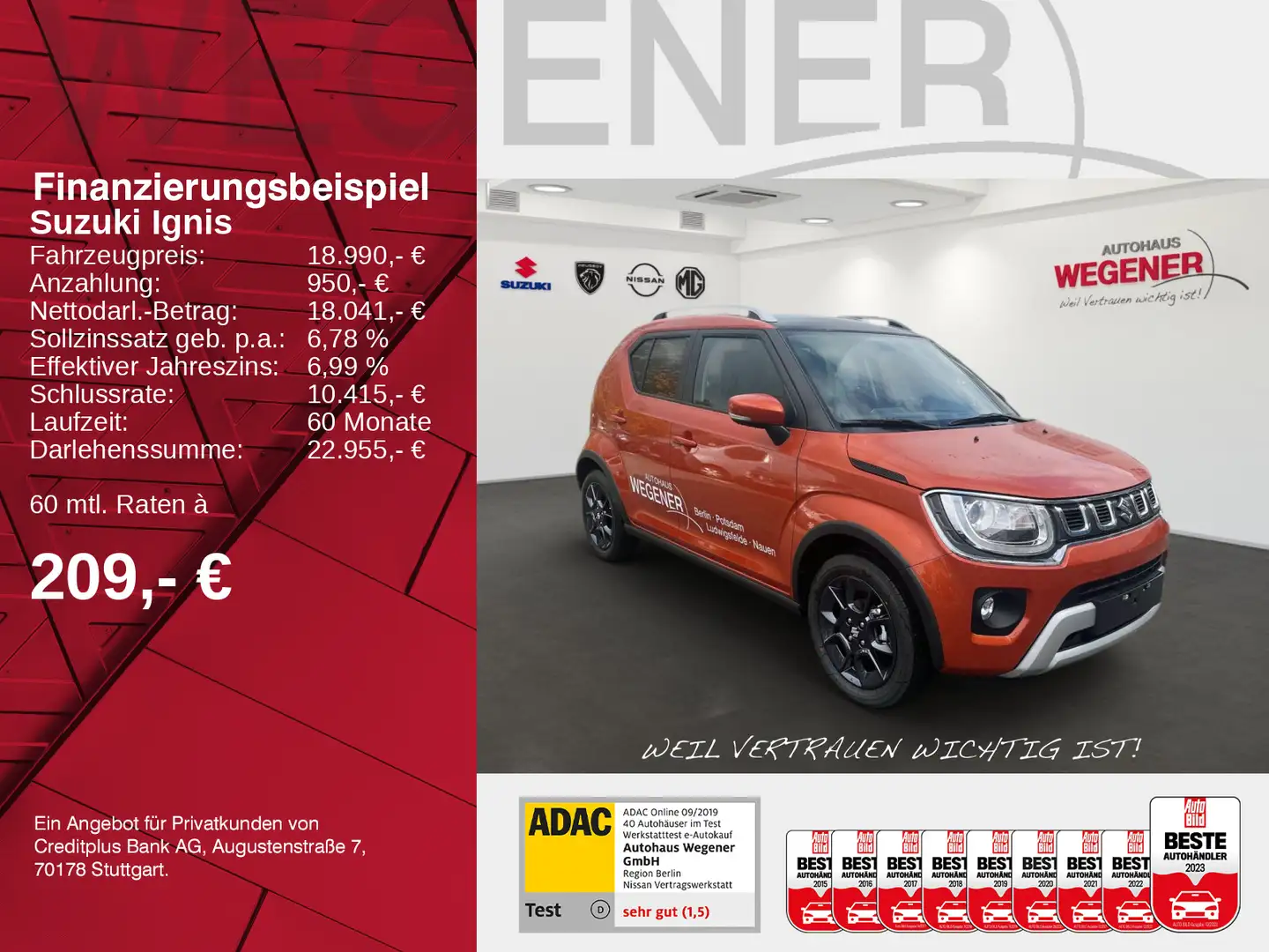 Suzuki Ignis IGNIS Comfort+ Hybrid Pomarańczowy - 2