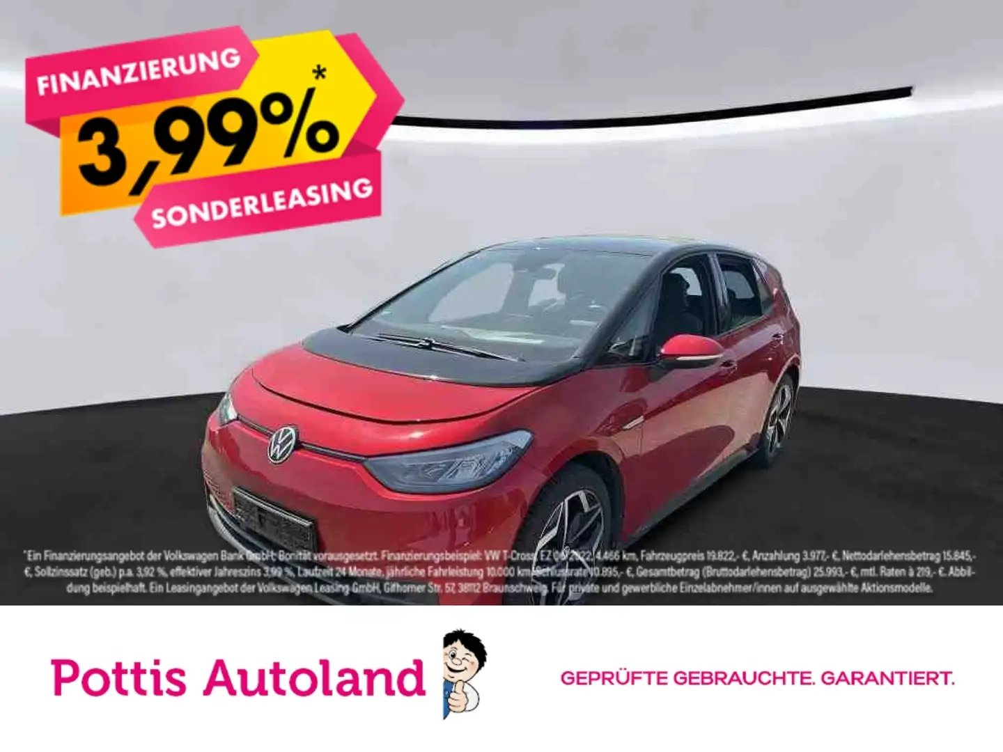 Volkswagen ID.3 PURE PERFORMANCE NAVI KLIMA PDC Rot - 1