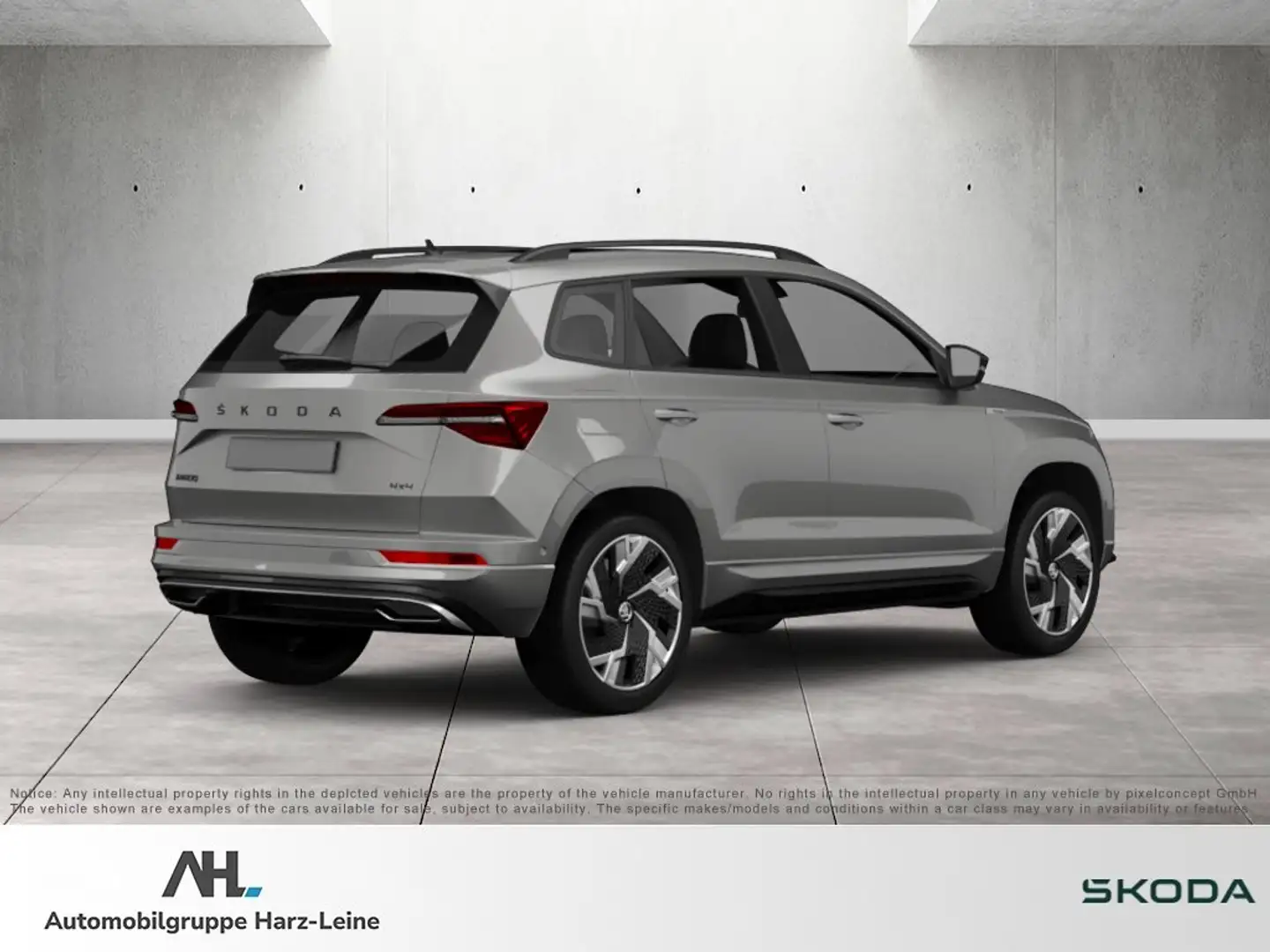 Skoda Karoq 2.0 TSI Sportline 4x4 DSG Matrix Navi AHK RFK Grijs - 2