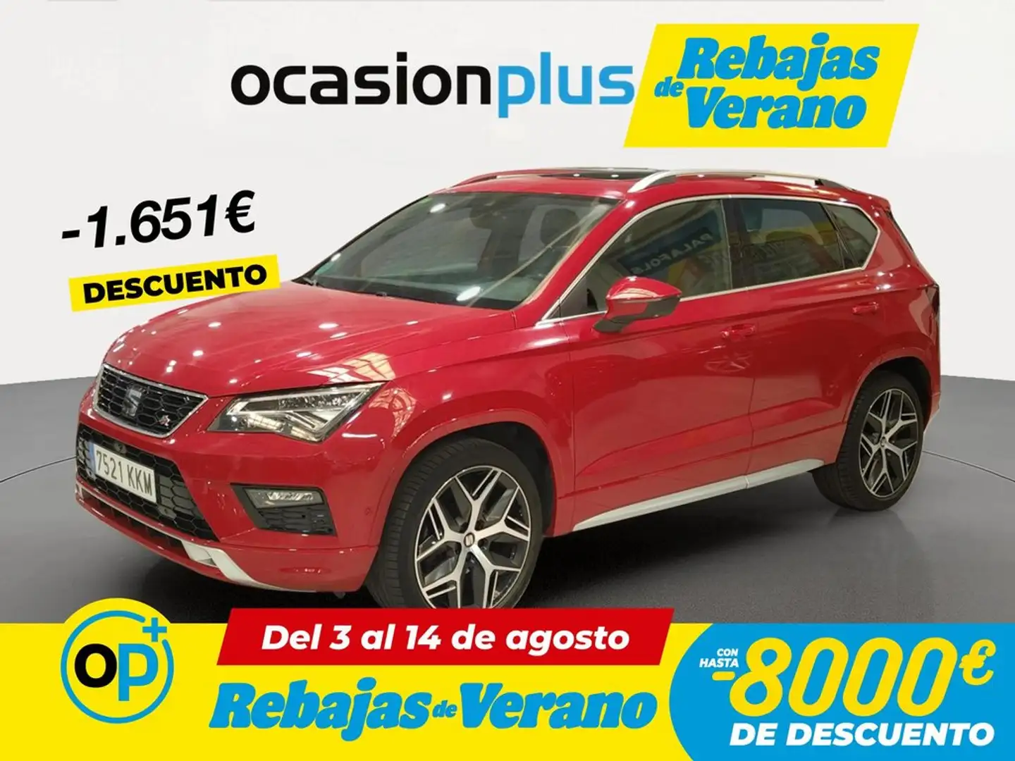 SEAT Ateca 2.0TSI S&S FR 4Drive DSG7 Rojo - 1