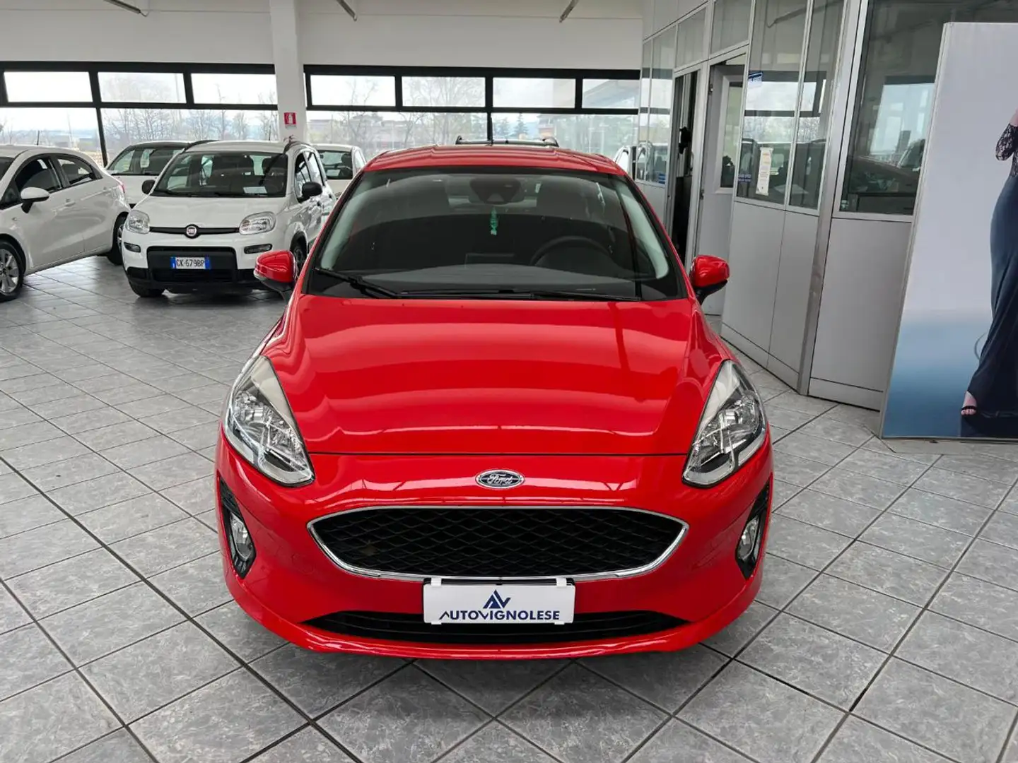 Ford Fiesta 1.1 5 porte Plus -anche neo pat Rosso - 2