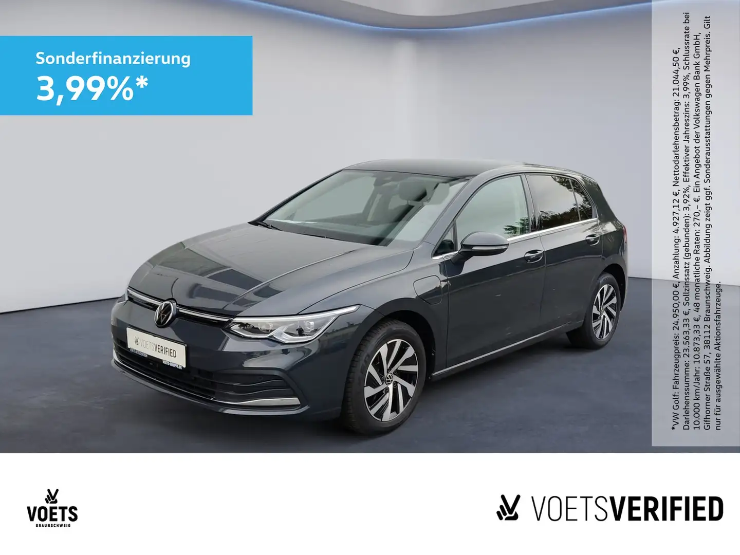 Volkswagen Golf VIII Style 1.4 TSI eHybrid DSG RearView+SHZ+App... Grijs - 1