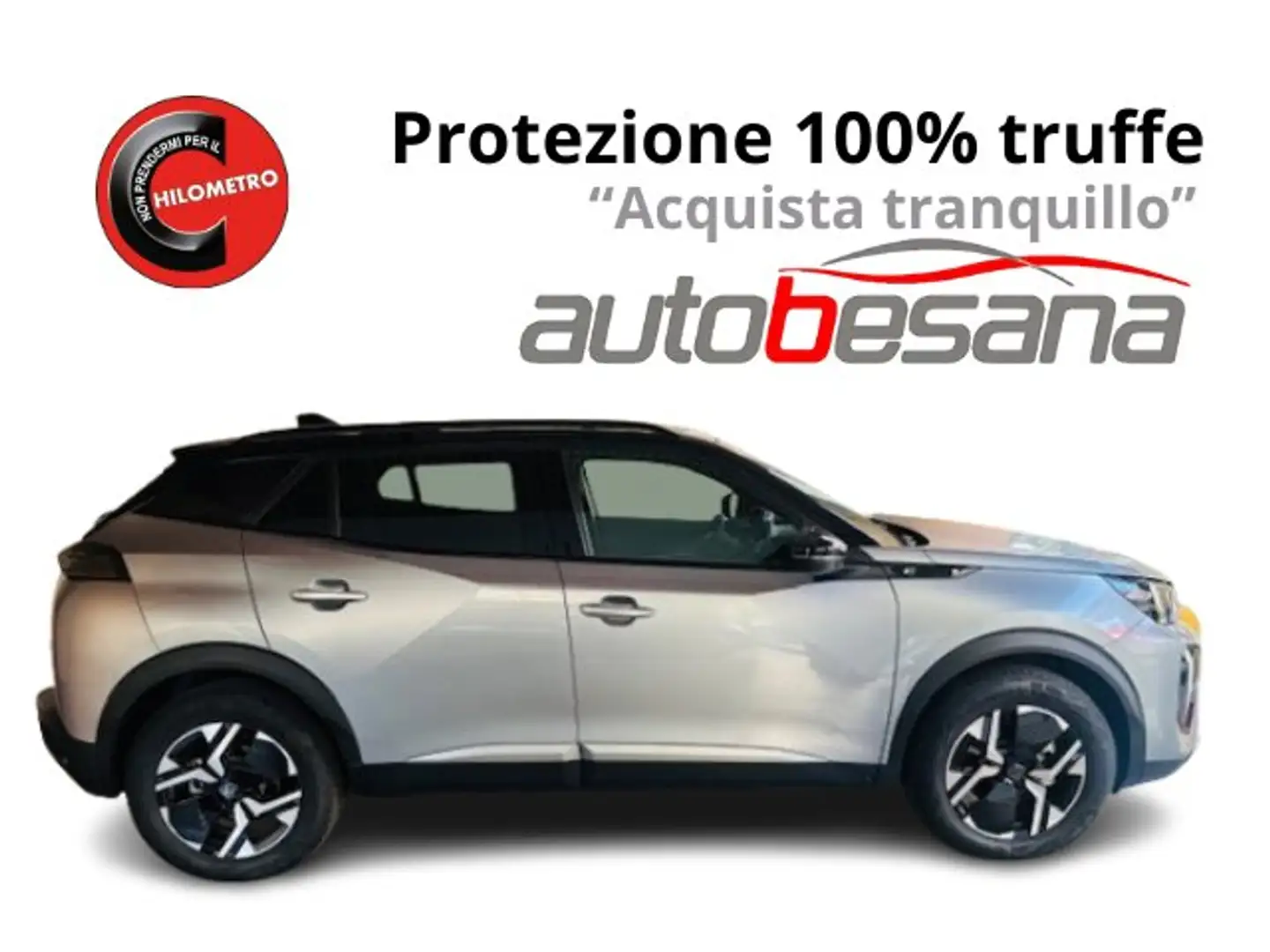 Peugeot e-2008 50 kWh GT Silber - 1