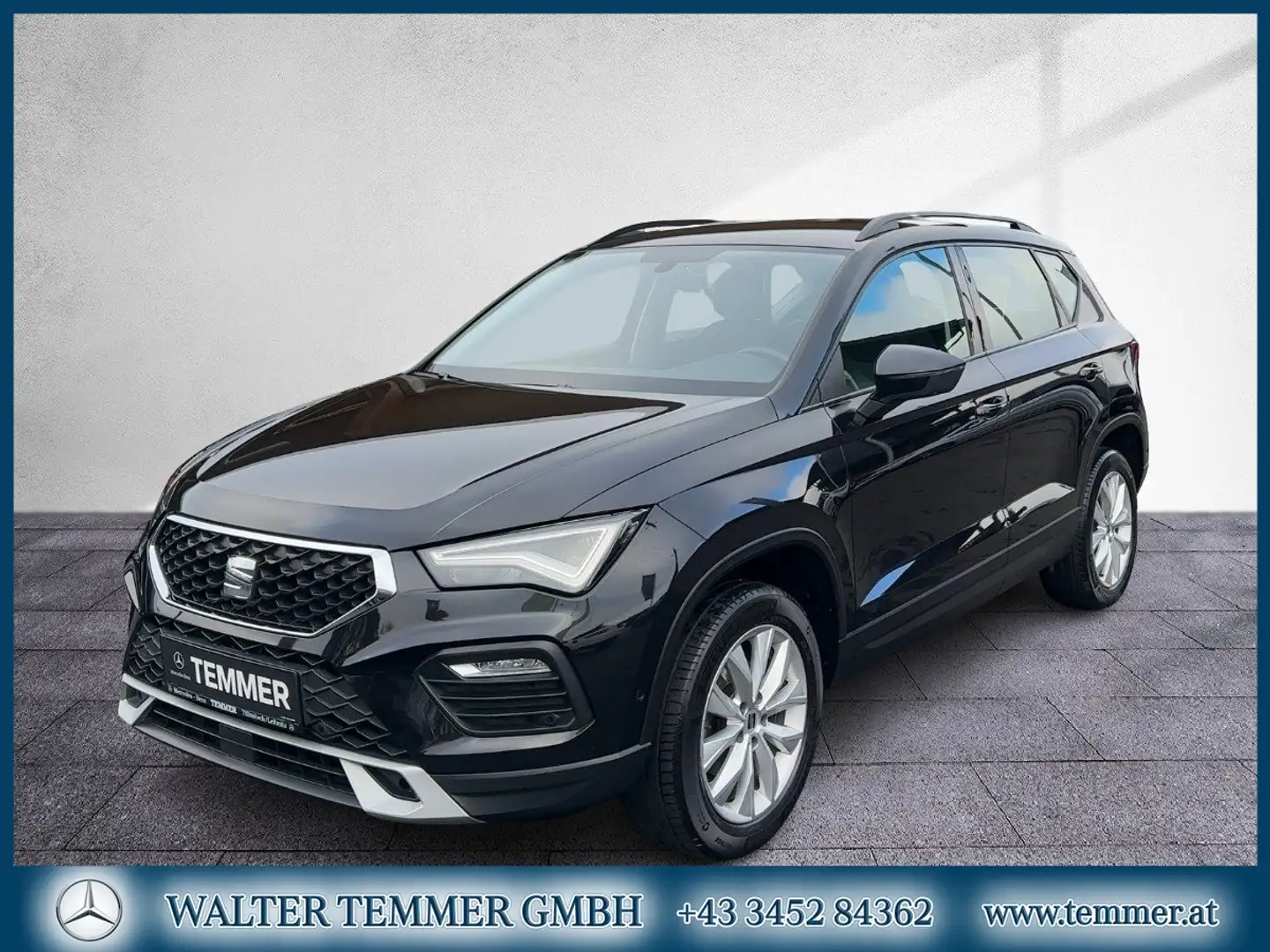 SEAT Ateca 1,0 Style Eco TSI LED AHV LRHZ Navi Shz Schwarz - 1