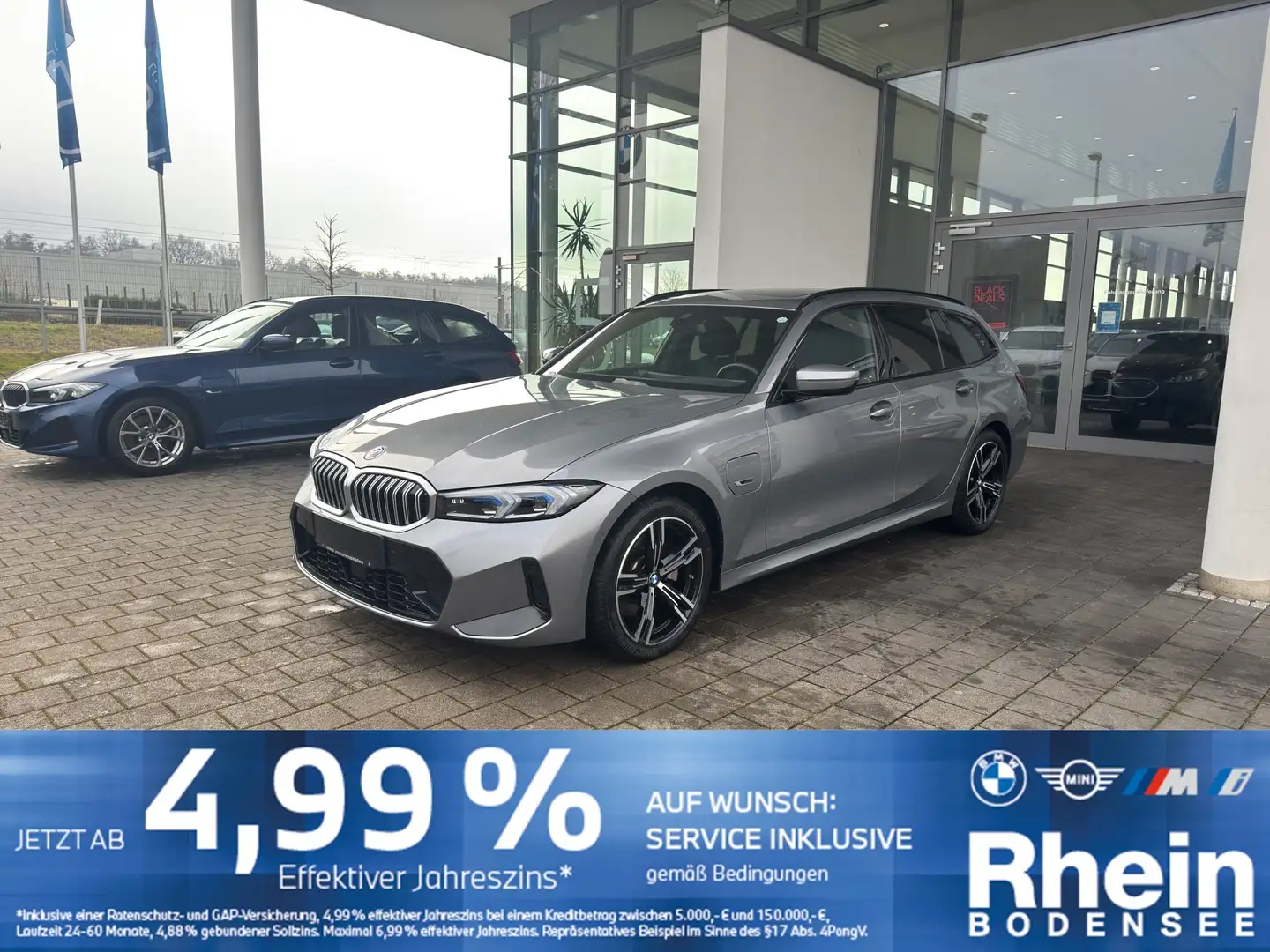 BMW 330 e Touring M Sport ACC H&K Komfortzugang Pano Grau - 1