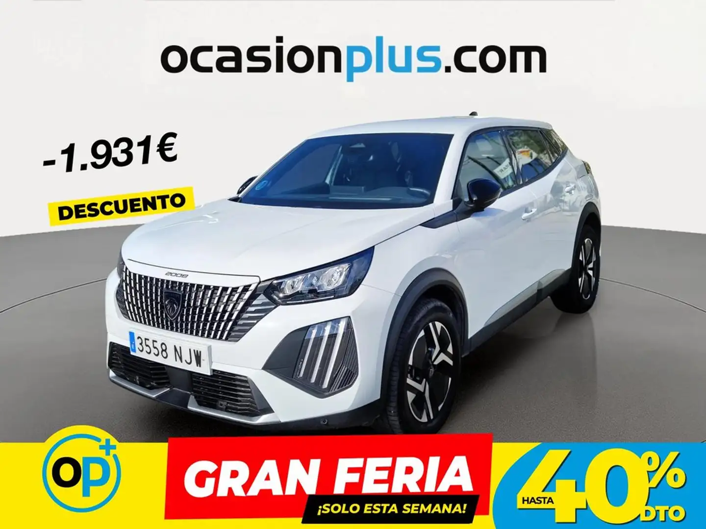 Peugeot 2008 Hybrid Allure eDCS6 145 Blanco - 1