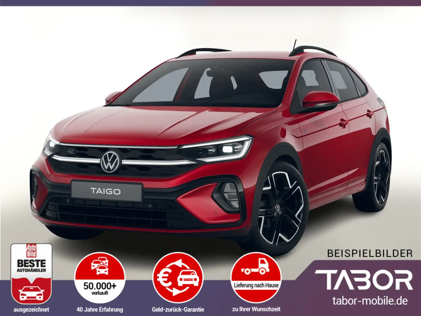 Volkswagen Taigo 1.0 TSI 115 DSG R-Line Matrix SHZ 2ZClim Rood - 1