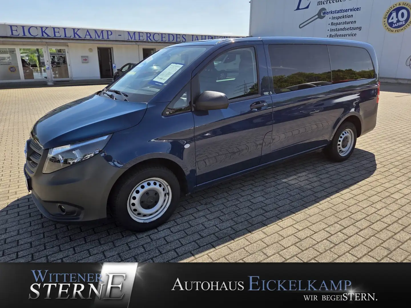 Mercedes-Benz Vito 114 BT Tourer Pro lang STH SHZ KLIMA 8SITZER Blau - 1